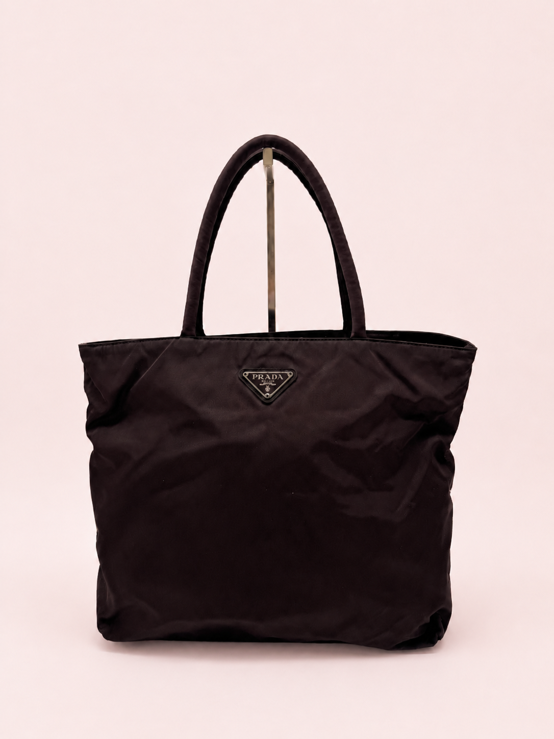 Prada Tessuto Nylon Brown Tote Bag