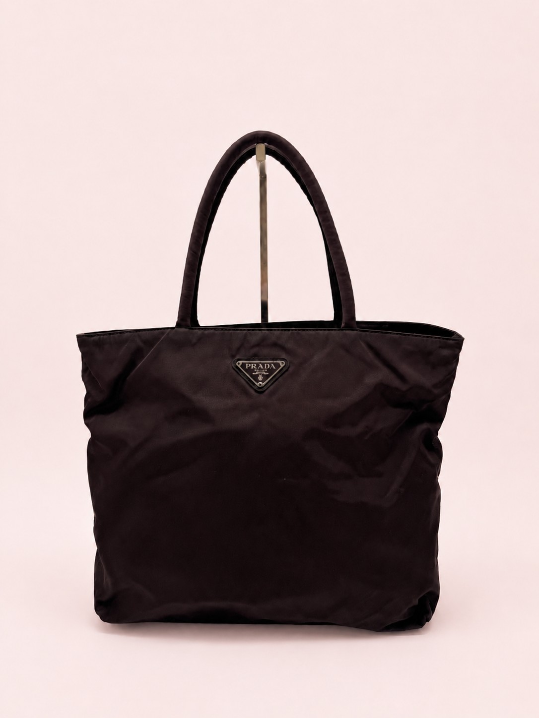 Prada Tessuto Nylon Brown Tote Bag