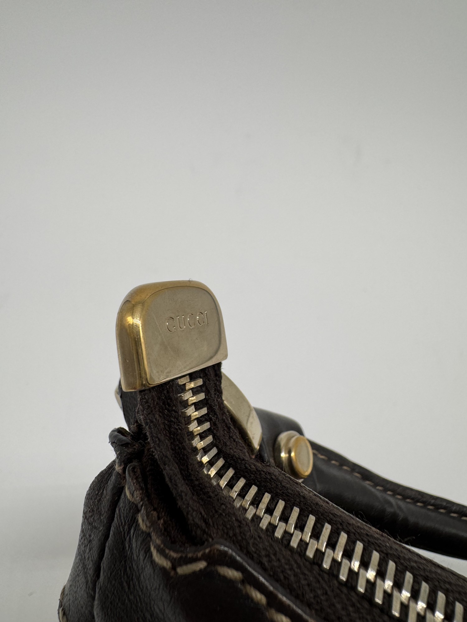 Gucci GG Canvas Abbey D-Ring Brown Monogram Shoulder Bag