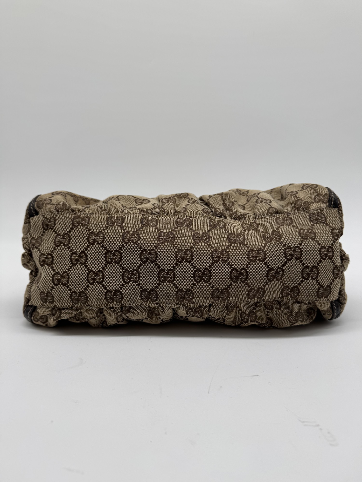 Gucci GG Canvas Abbey D-Ring Brown Monogram Shoulder Bag