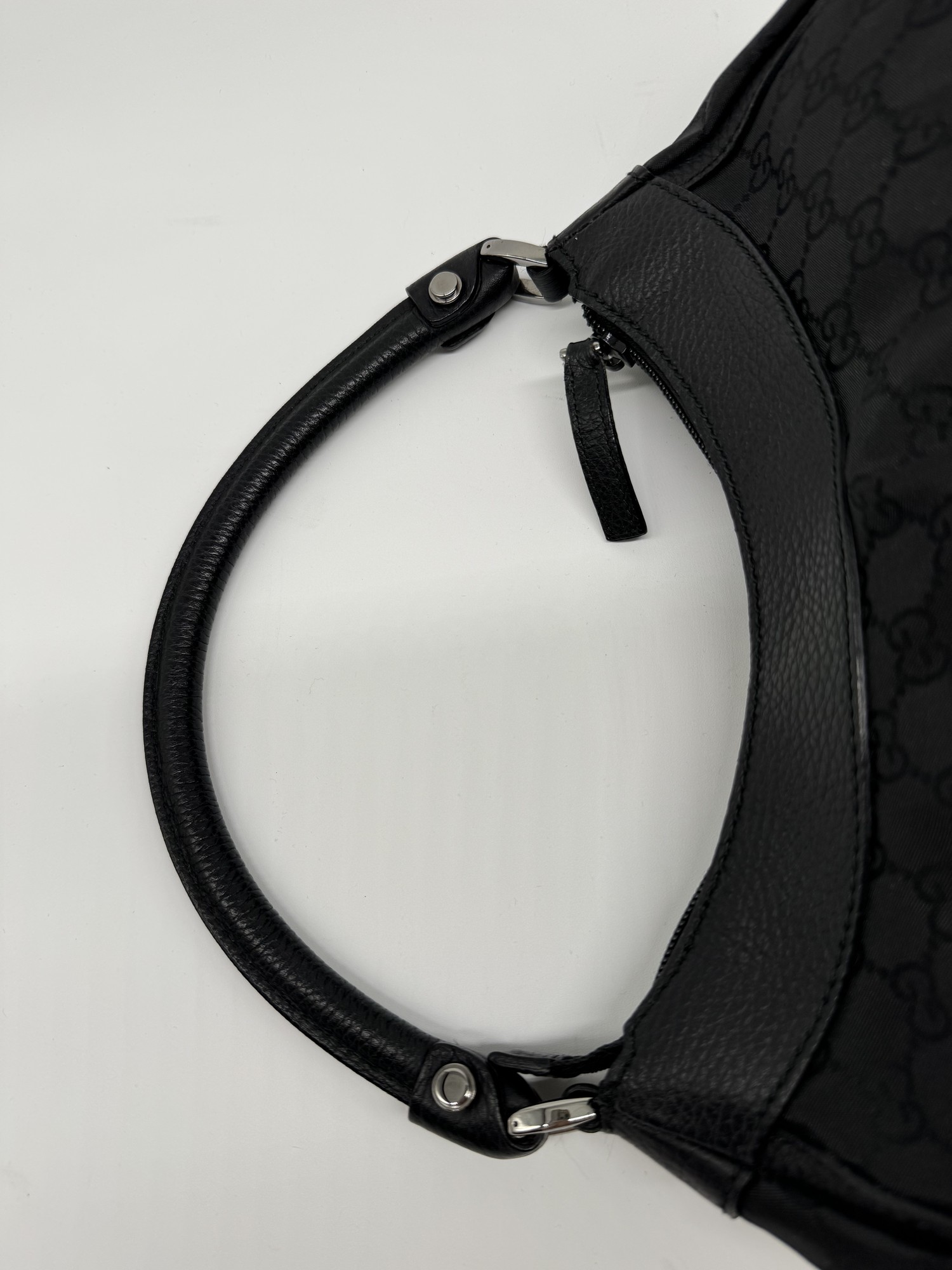 Gucci GG Canvas Abbey D-Ring Black Monogram Shoulder Bag