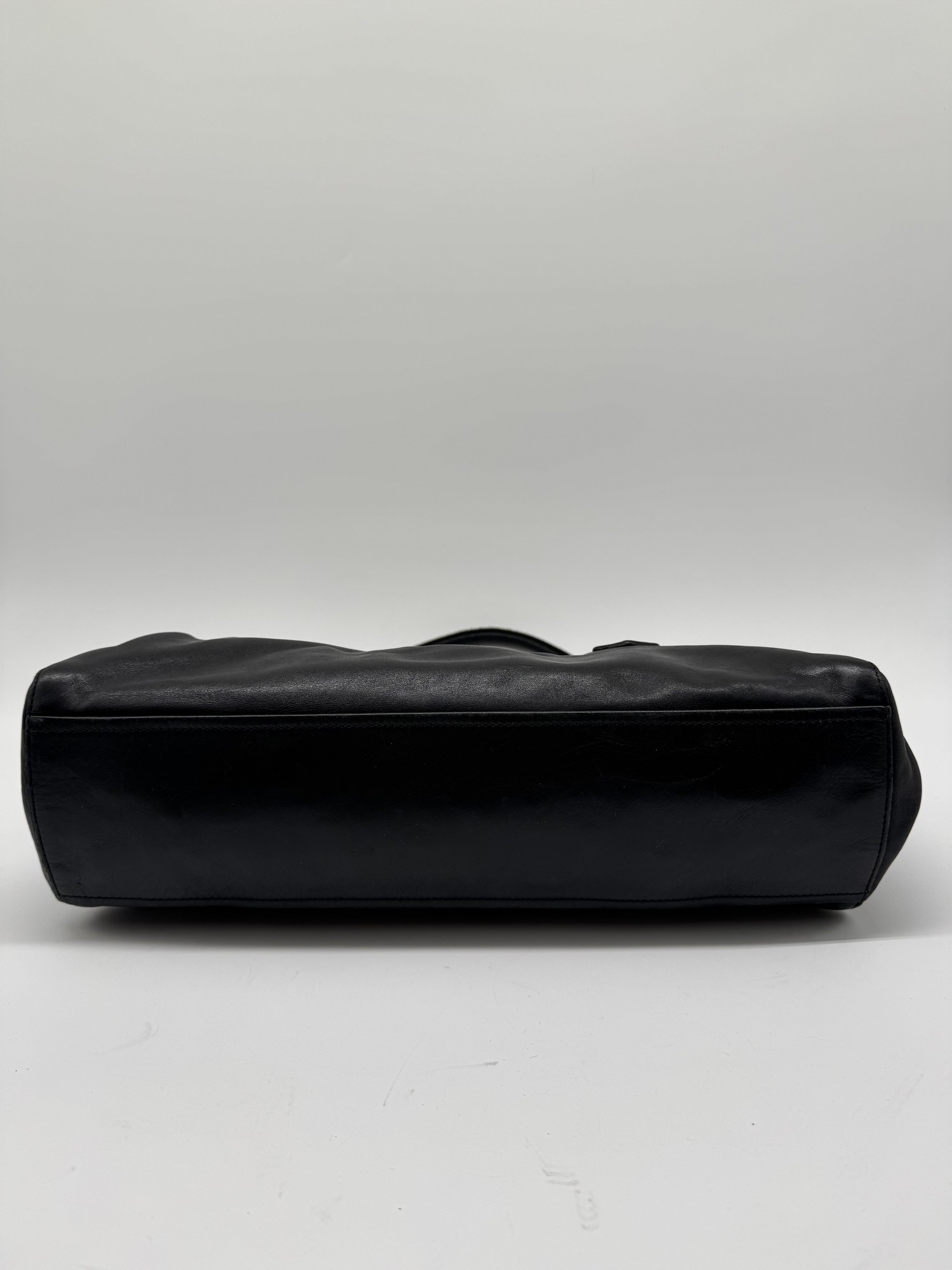 Prada Vitello Easy Leather Black Shoulder Bag