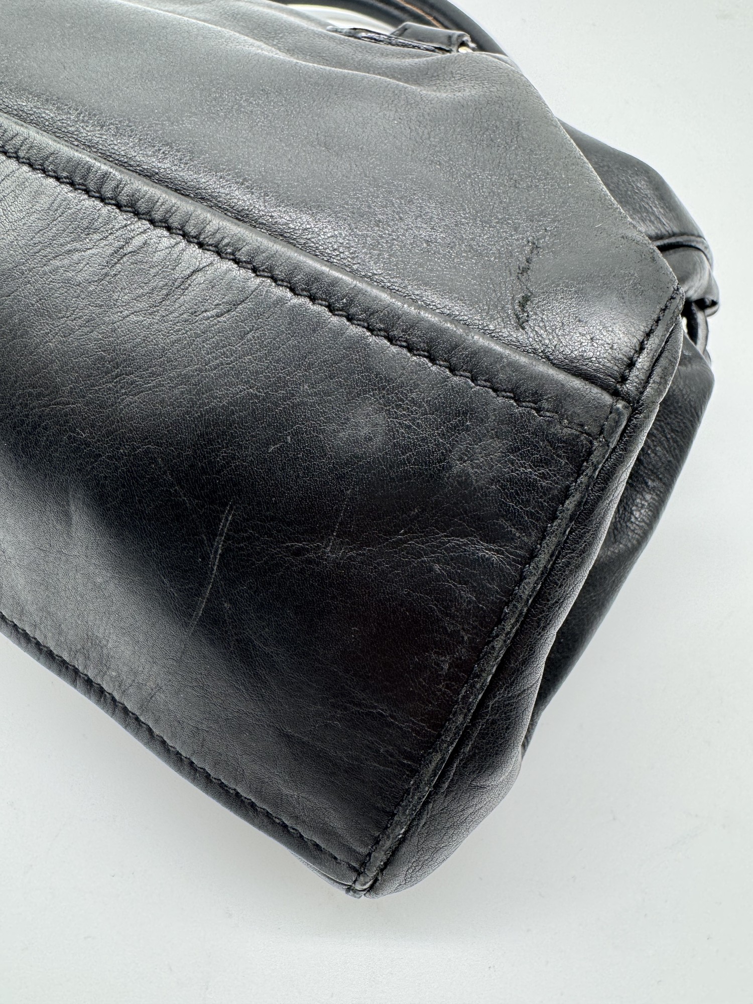 Prada Vitello Easy Leather Black Shoulder Bag