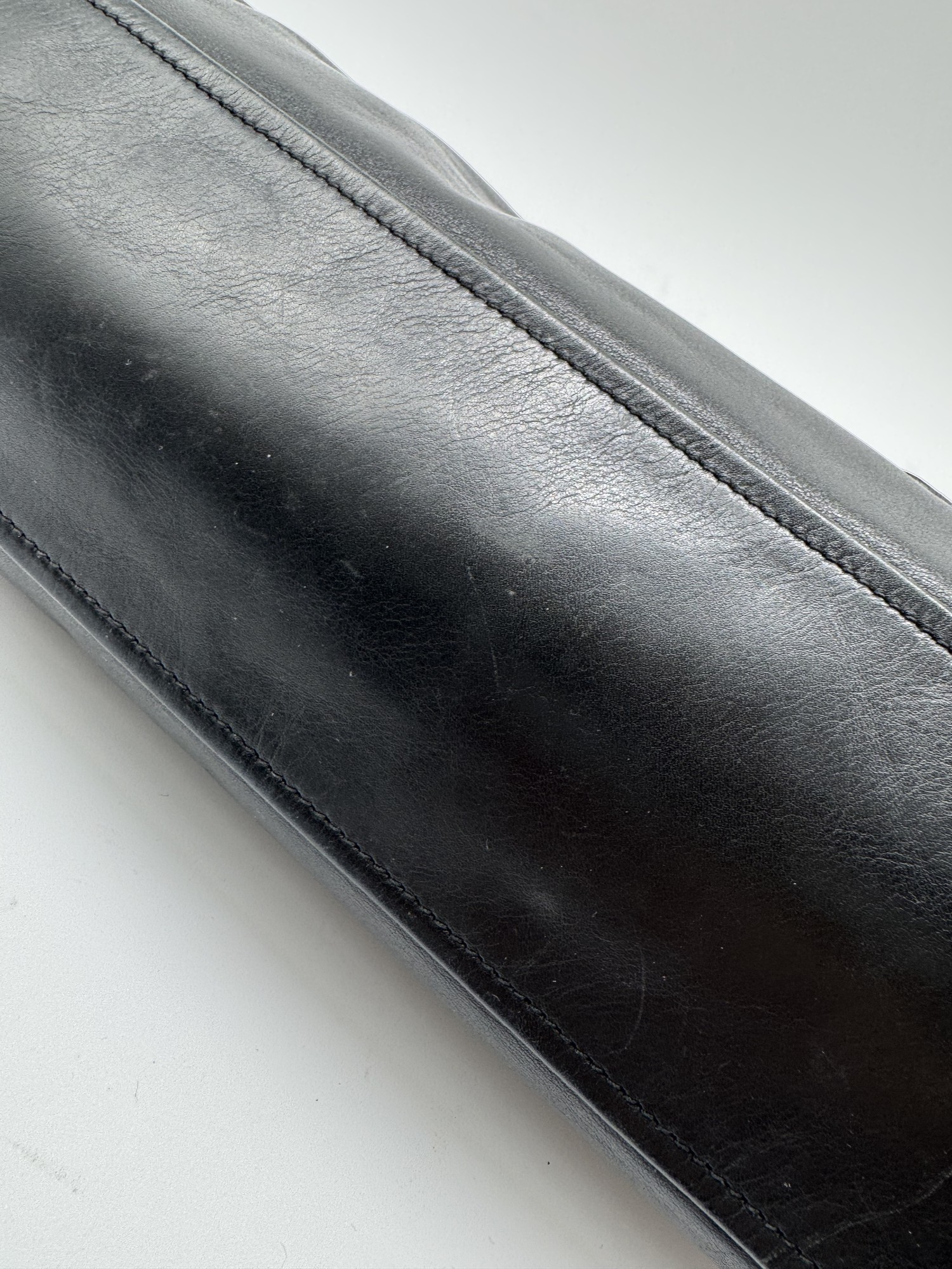 Prada Vitello Easy Leather Black Shoulder Bag