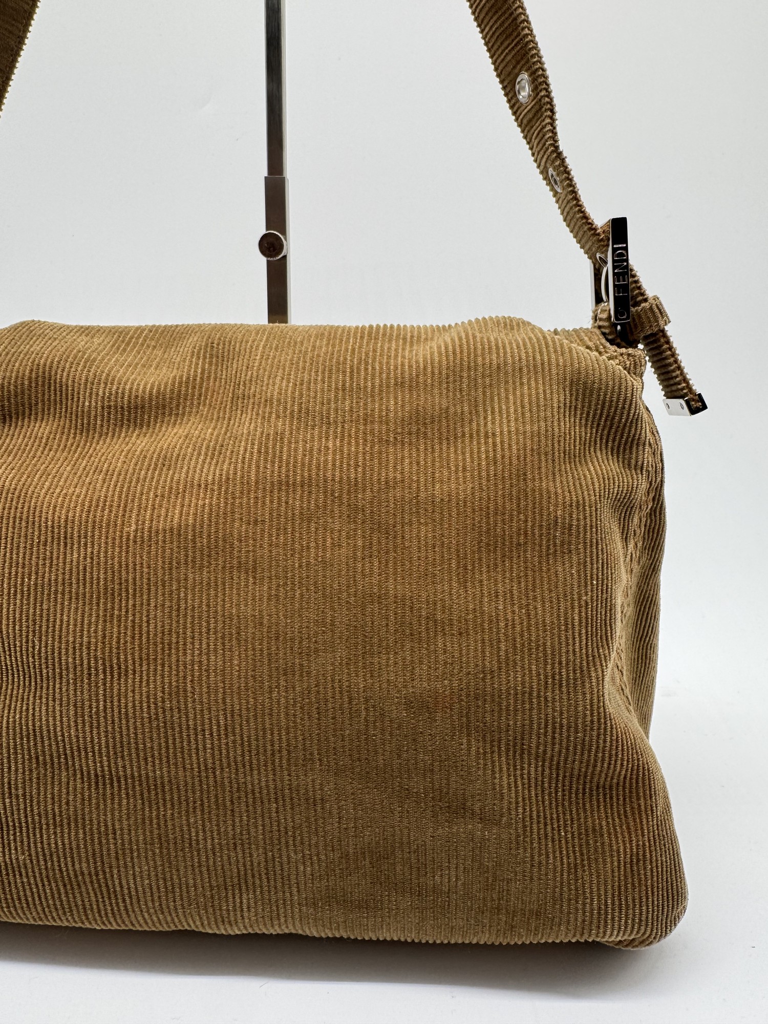 Fendi Corduroy Mamma Baguette Shoulder Bag