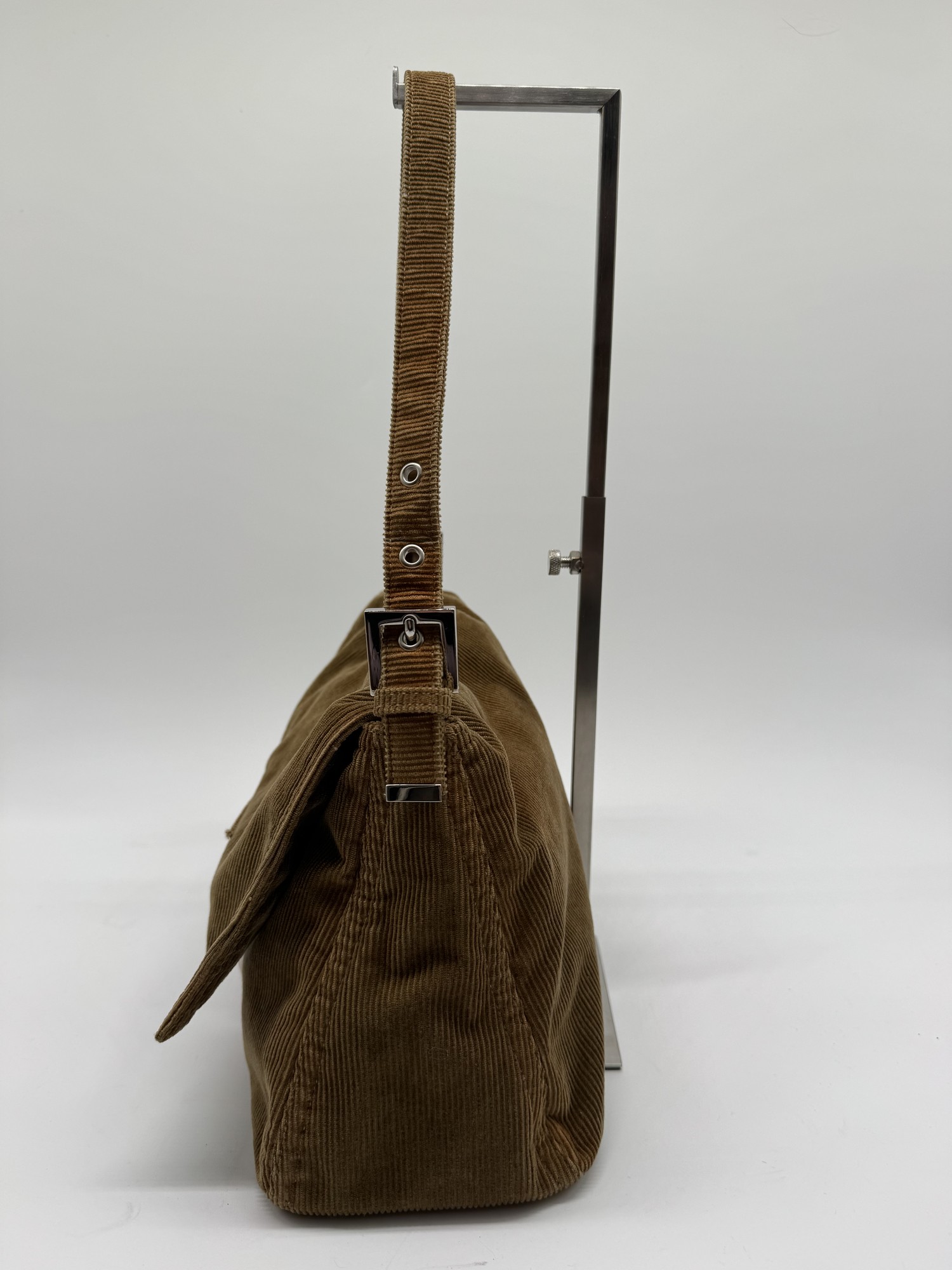 Fendi Corduroy Mamma Baguette Shoulder Bag