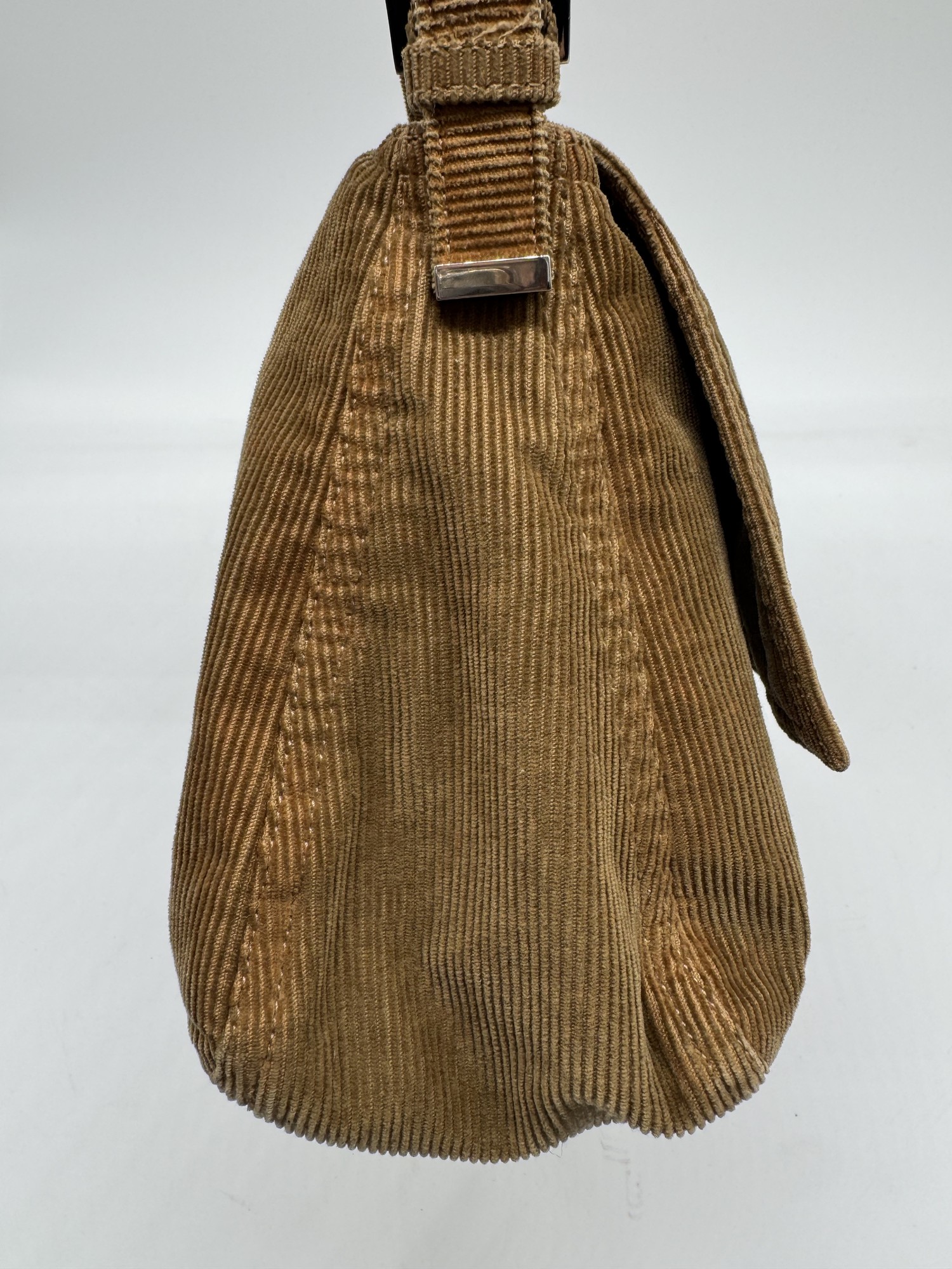 Fendi Corduroy Mamma Baguette Shoulder Bag