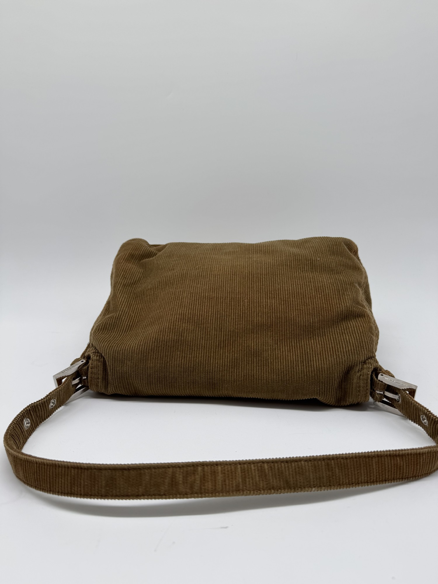 Fendi Corduroy Mamma Baguette Shoulder Bag