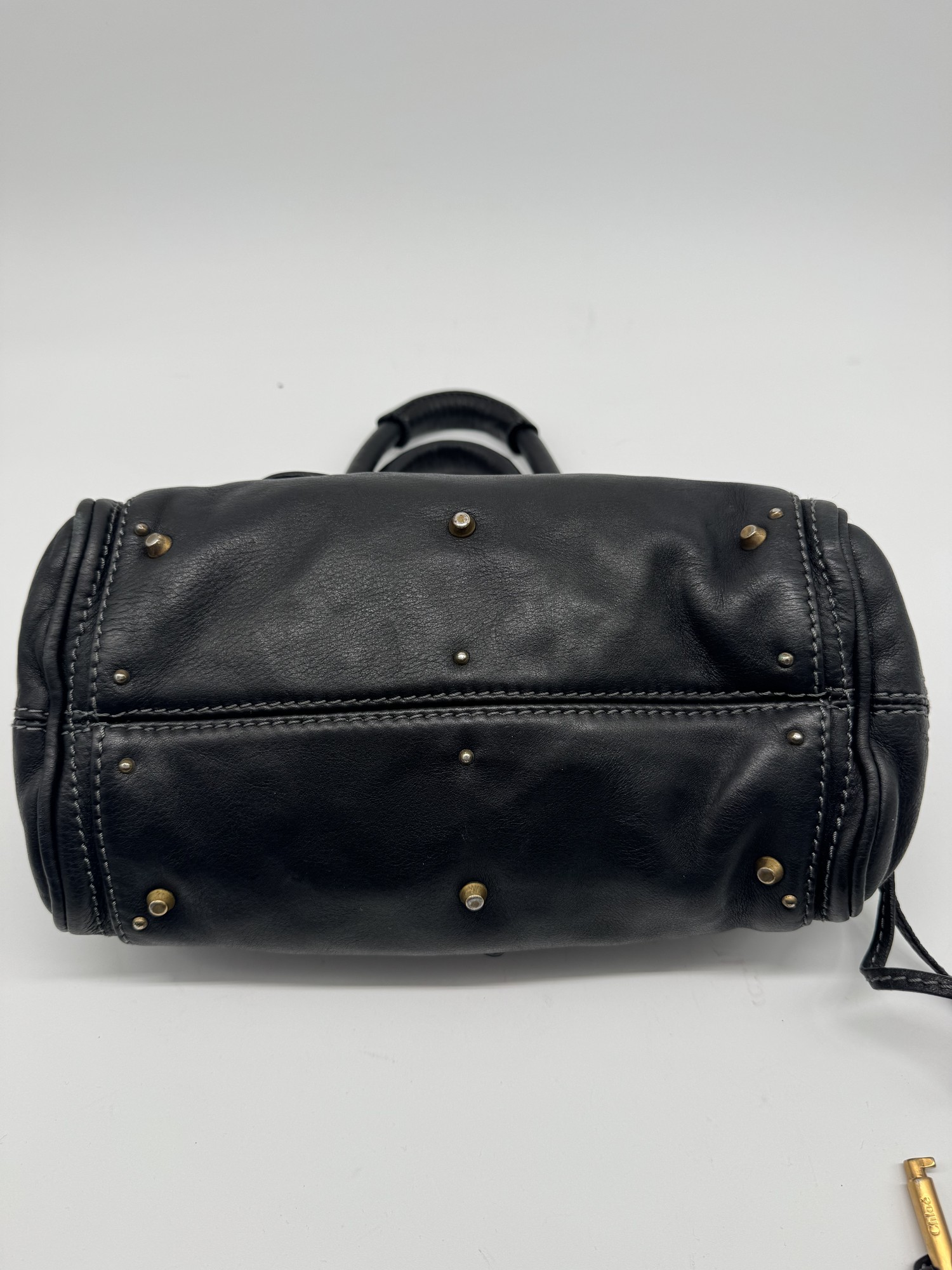 Chloe Black Leather Small Paddington Handbag