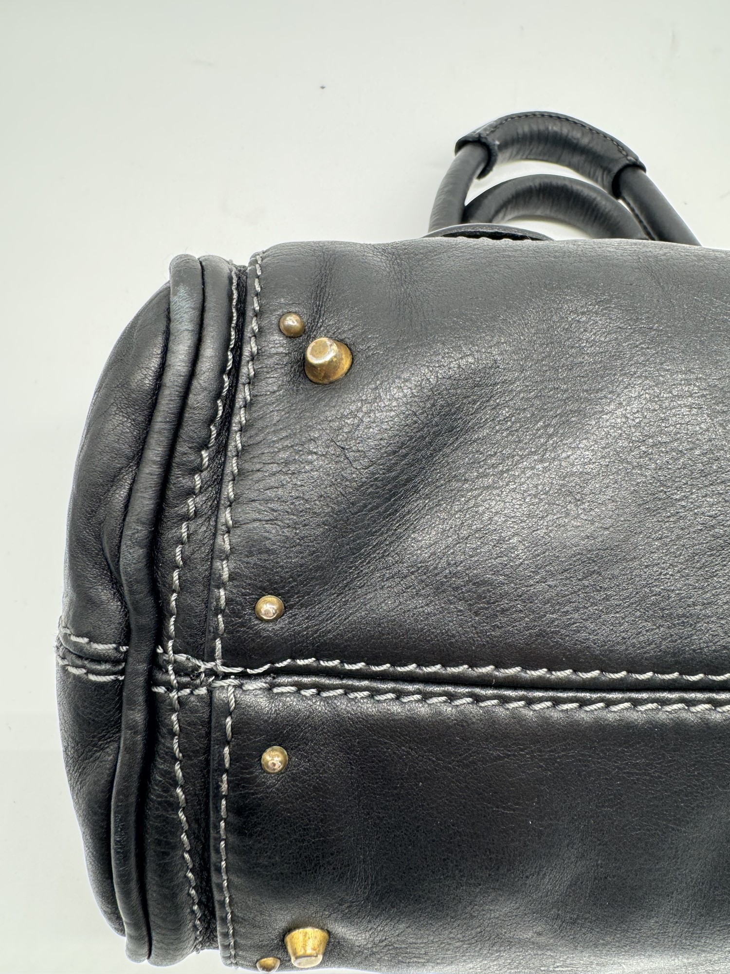 Chloe Black Leather Small Paddington Handbag