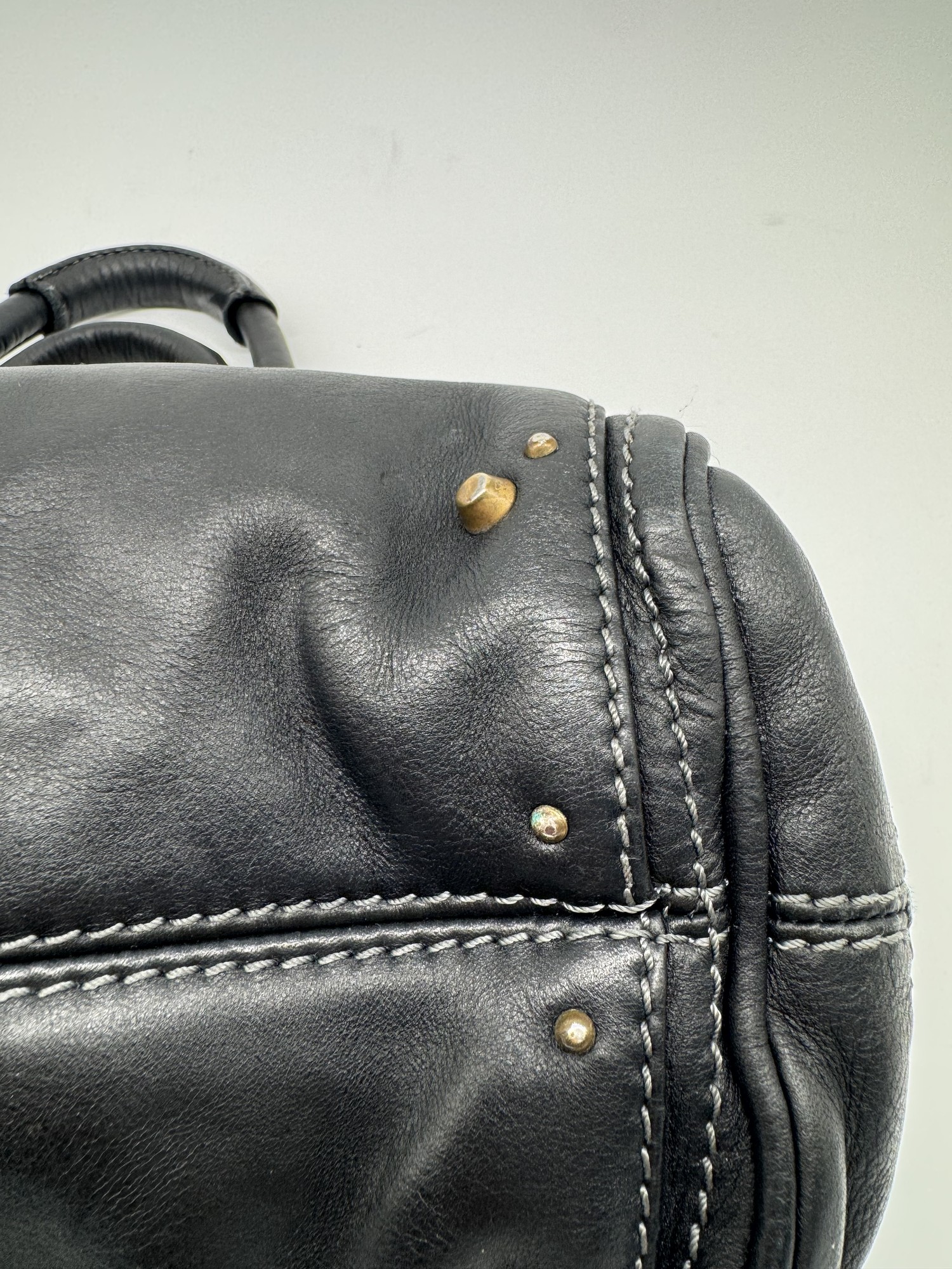 Chloe Black Leather Small Paddington Handbag