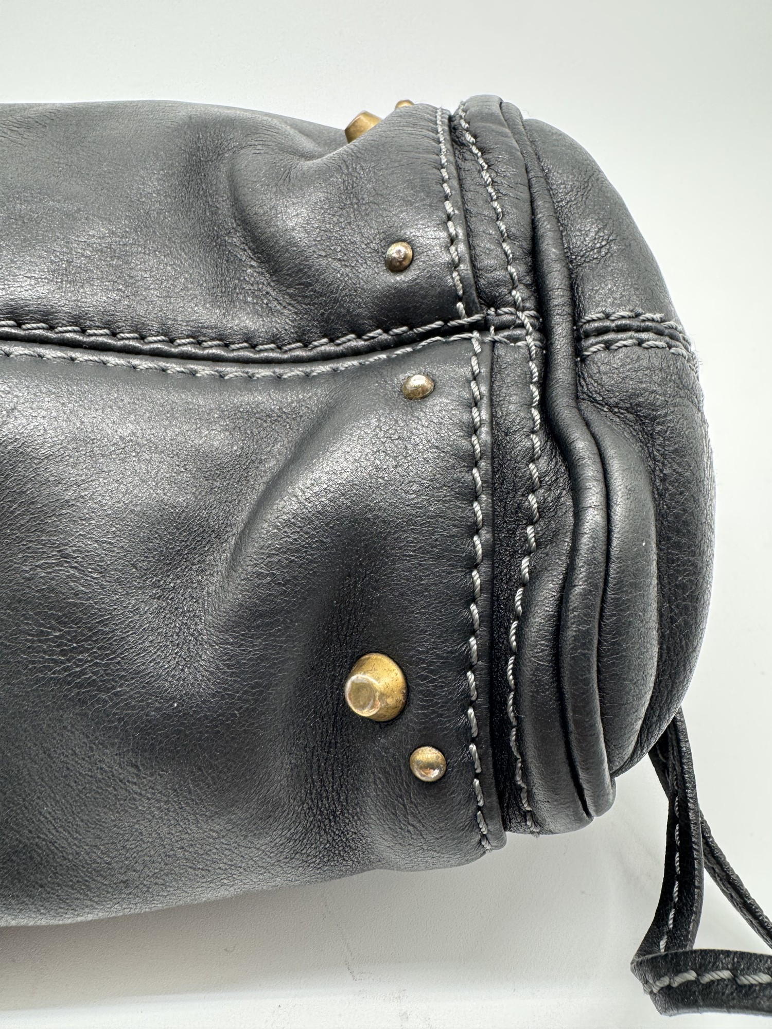 Chloe Black Leather Small Paddington Handbag