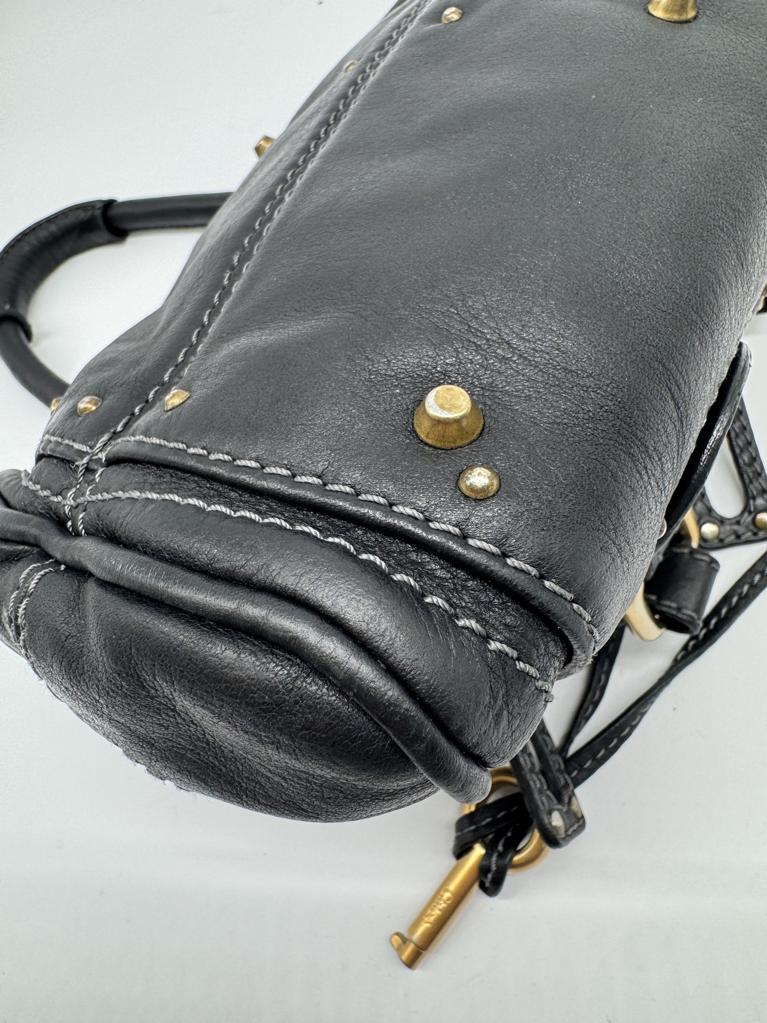 Chloe Black Leather Small Paddington Handbag