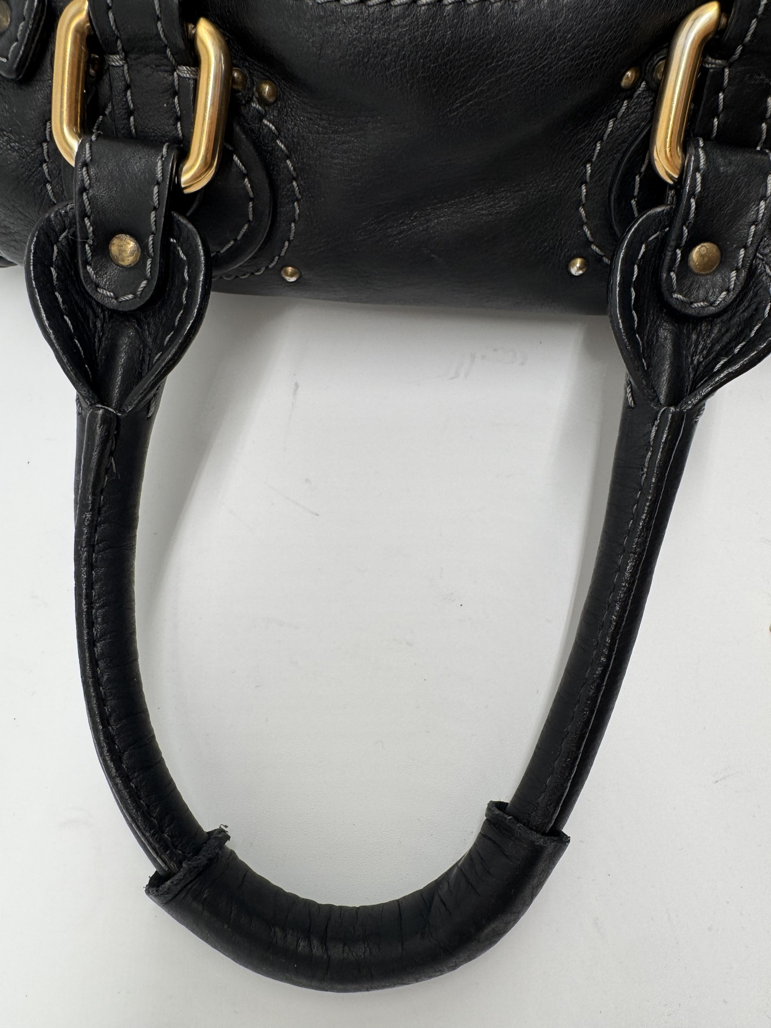 Chloe Black Leather Small Paddington Handbag