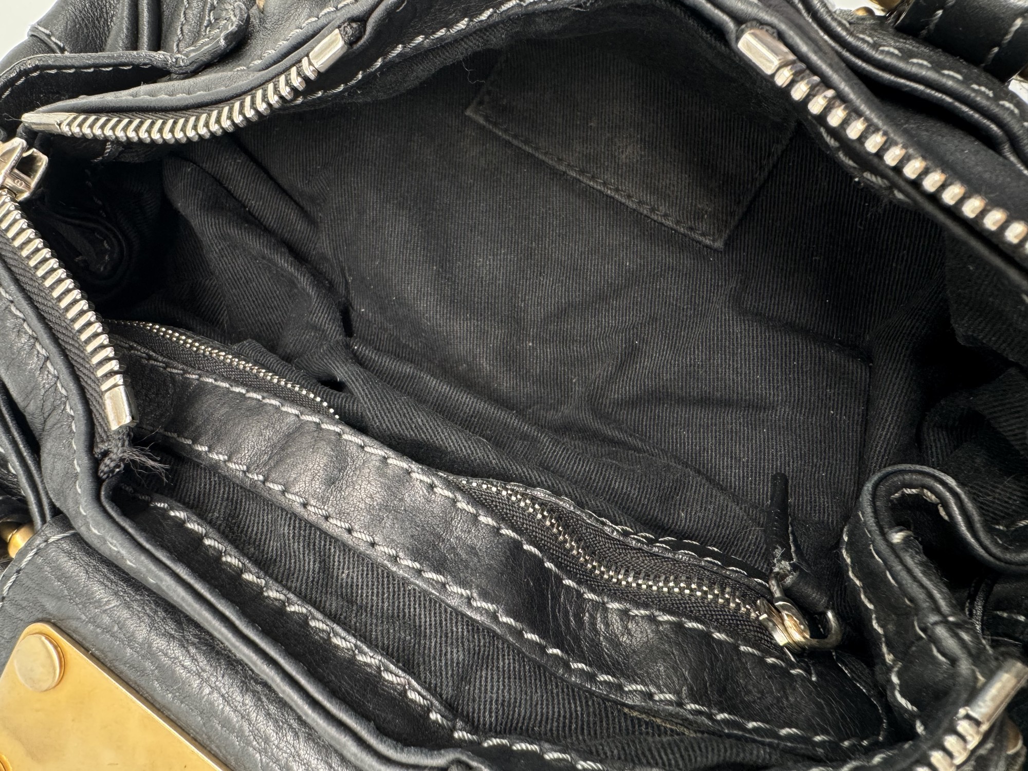 Chloe Black Leather Small Paddington Handbag