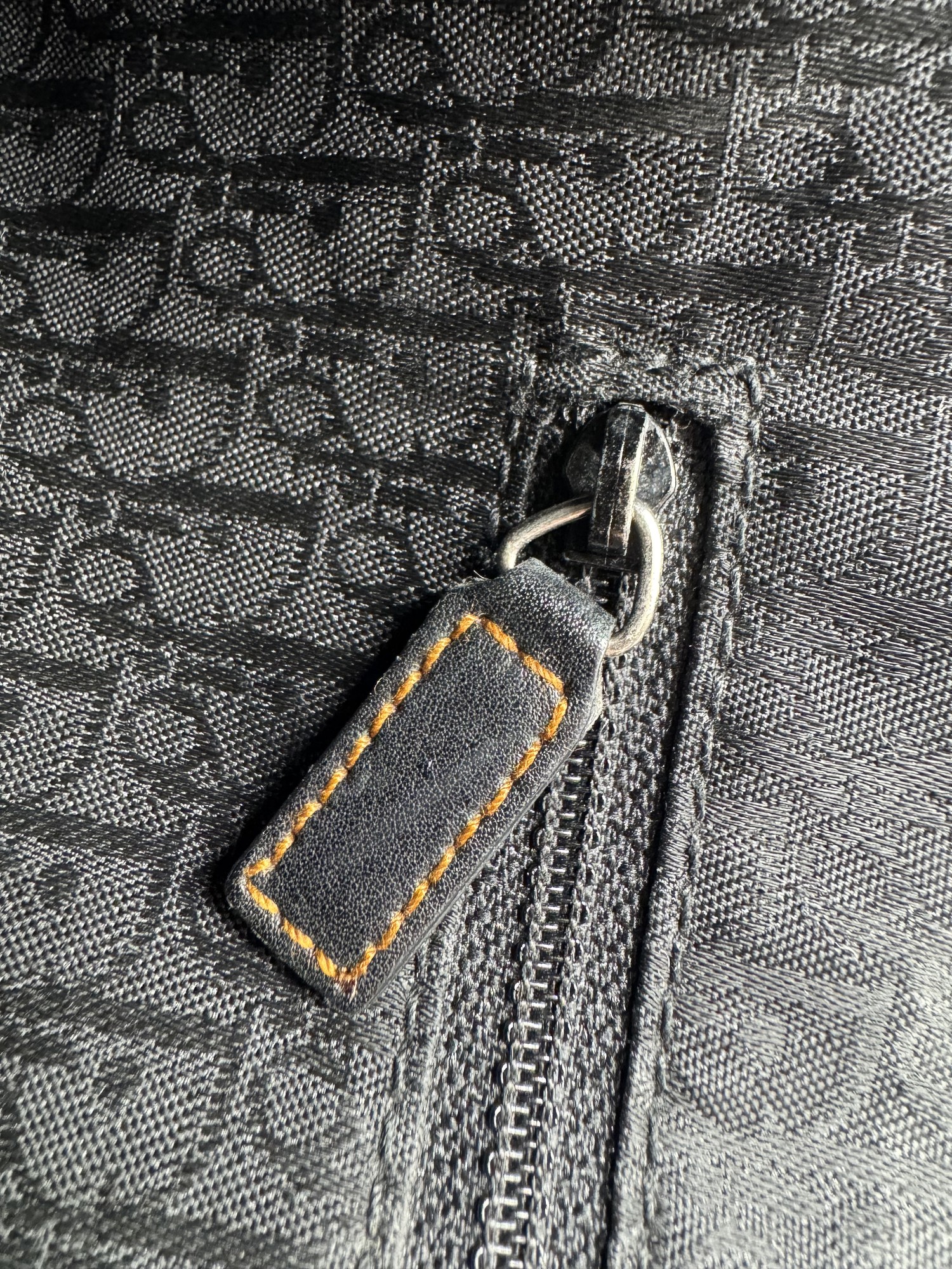 Dior Black Leather Gaucho Saddle Bag