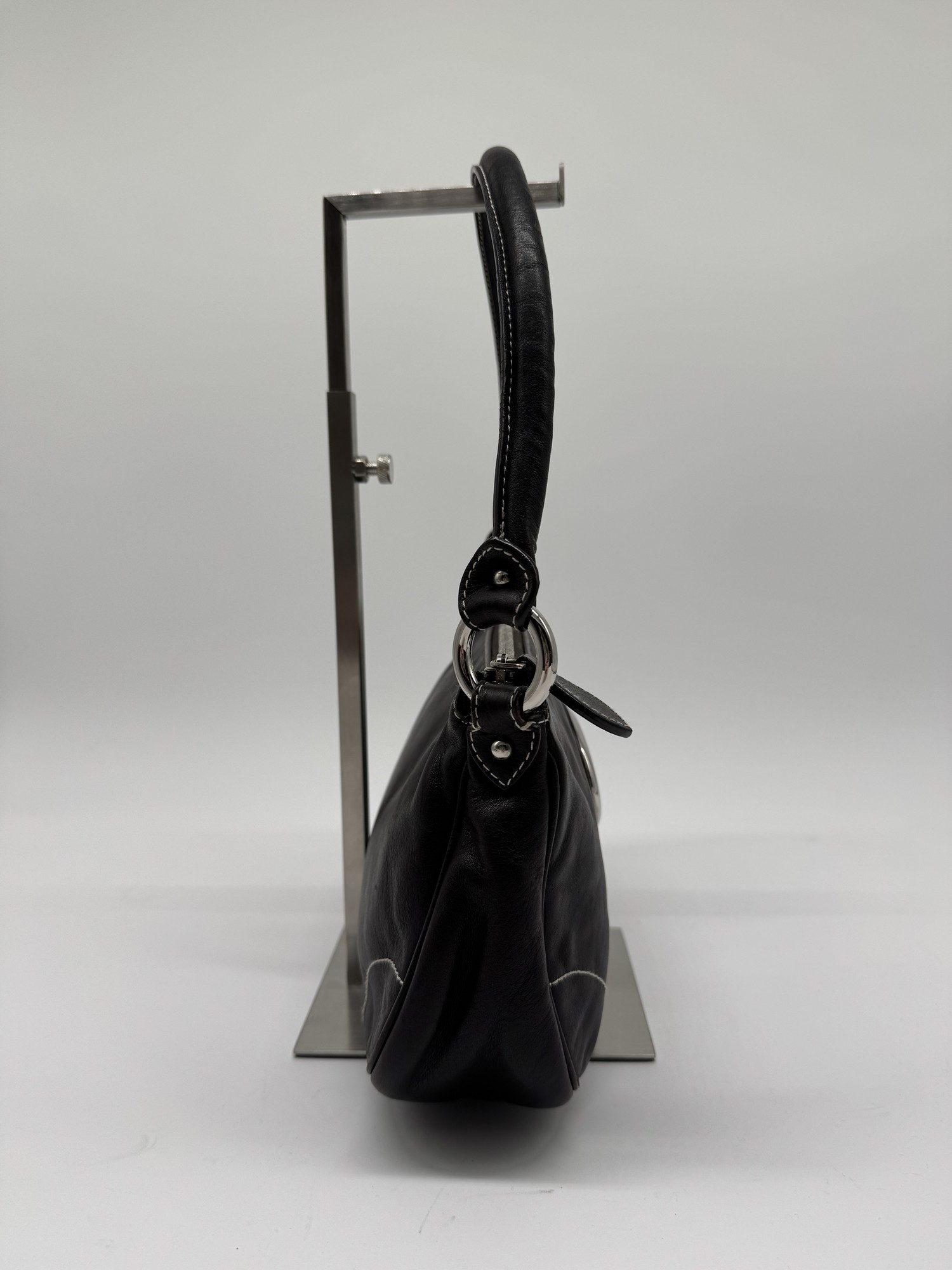 Dior Brown Leather CD Handbag