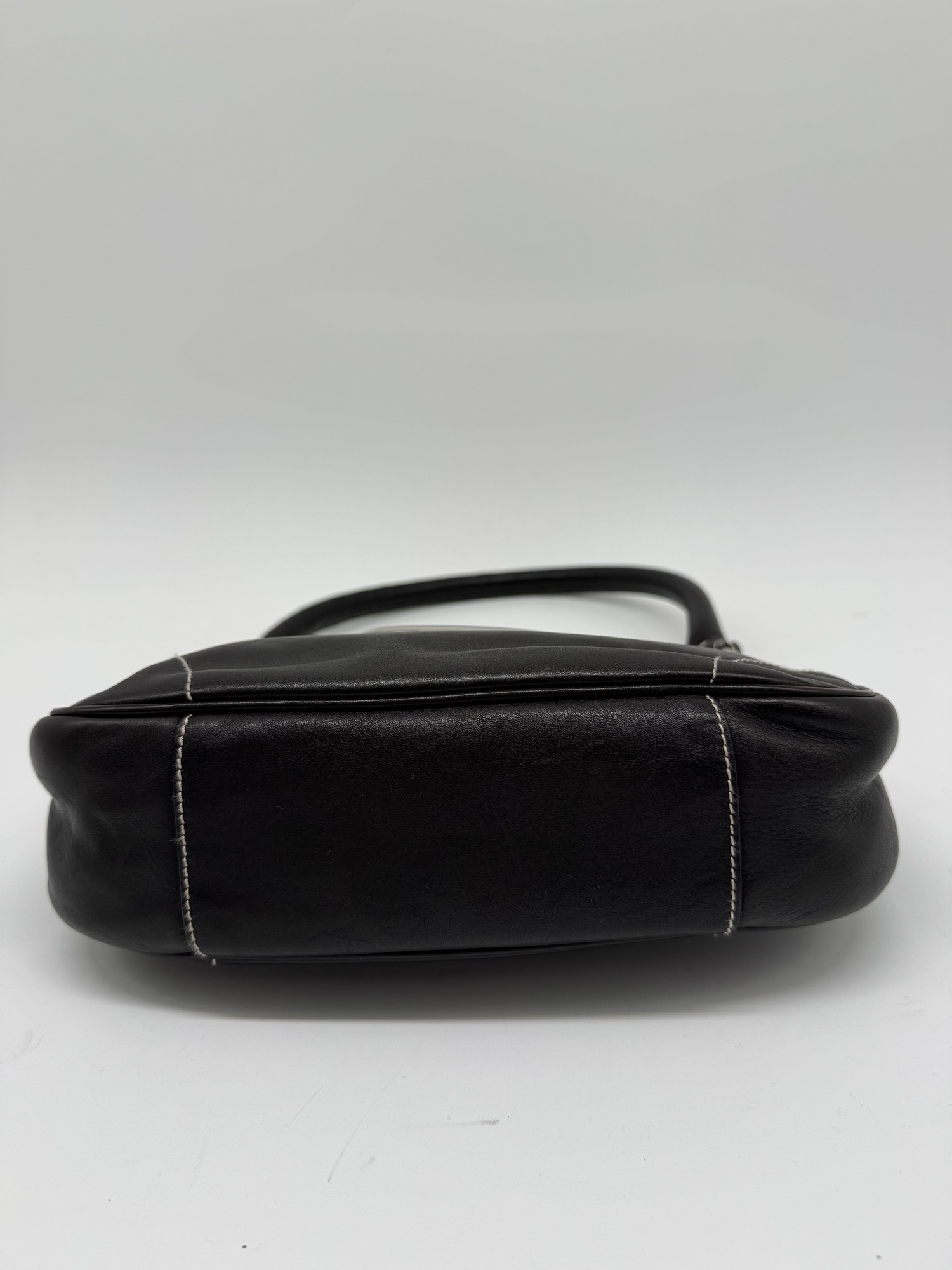 Dior Brown Leather CD Handbag