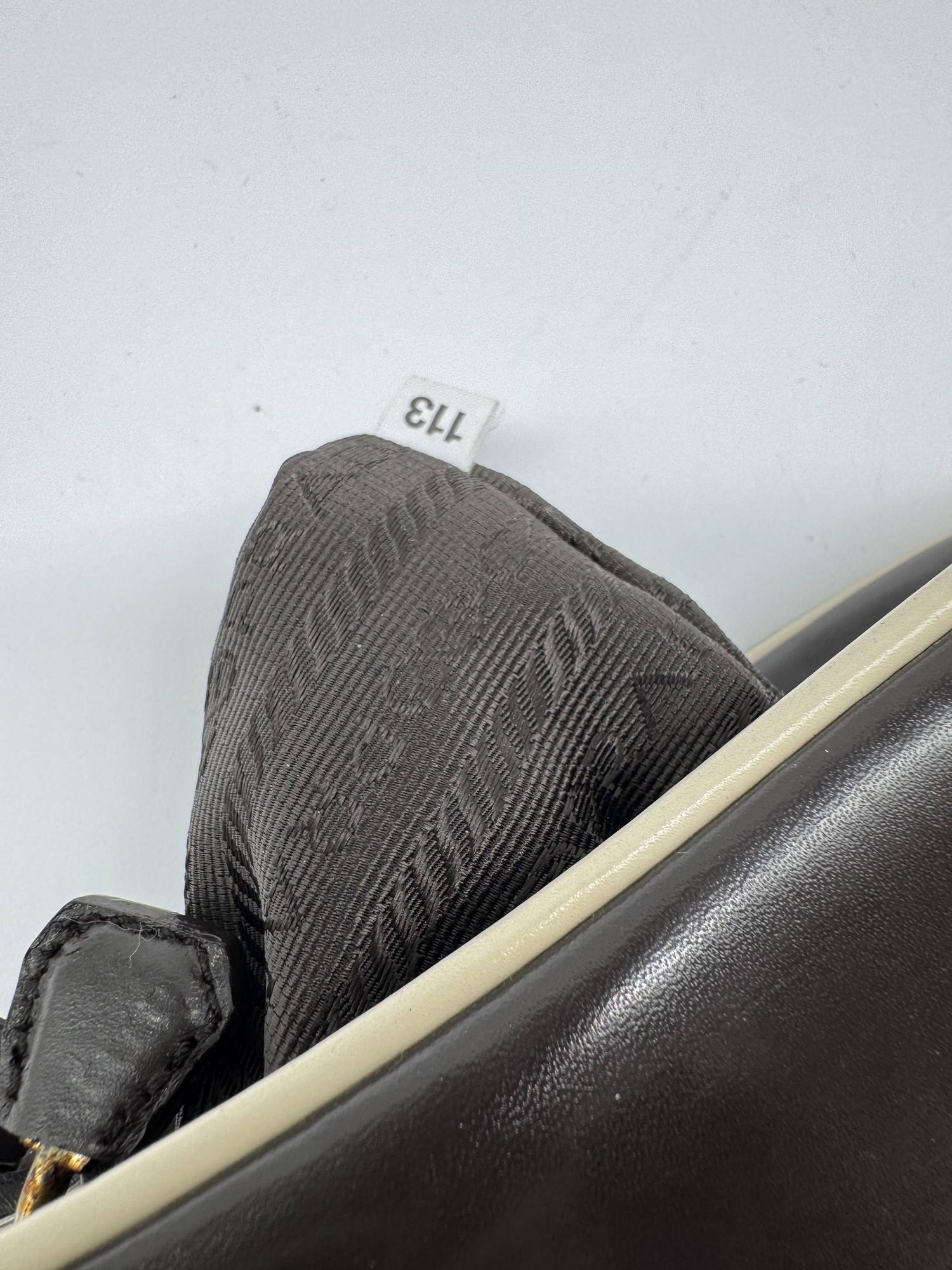 Prada Bowling Brown Leather Shoulder Bag