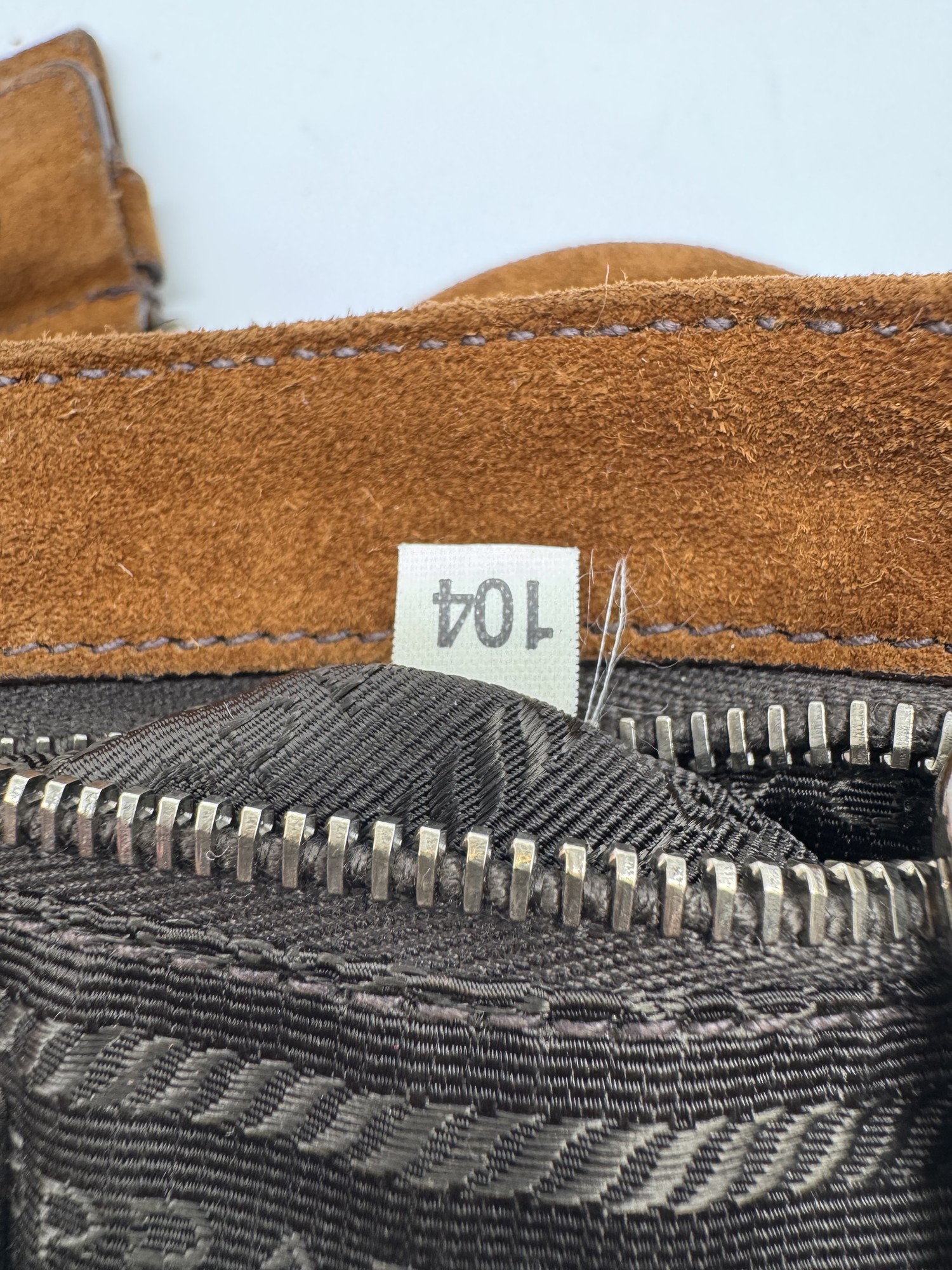 Prada Brown Suede Grommet Buckle Shoulder Bag