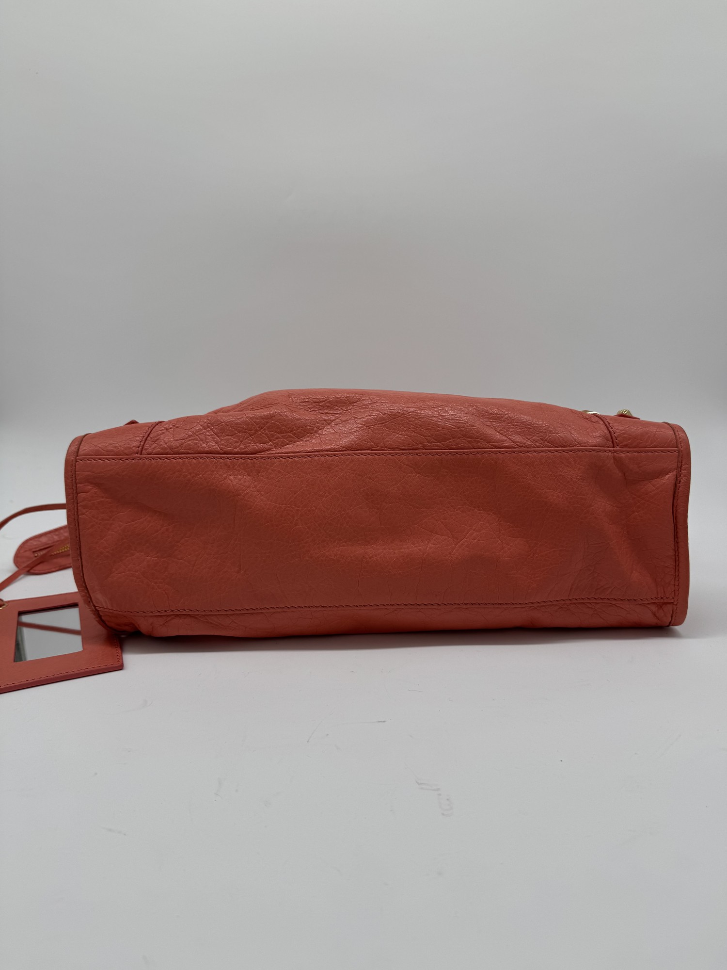 Balenciaga Lambskin Leather Giant 12 City Bag in Medium Pink Gold