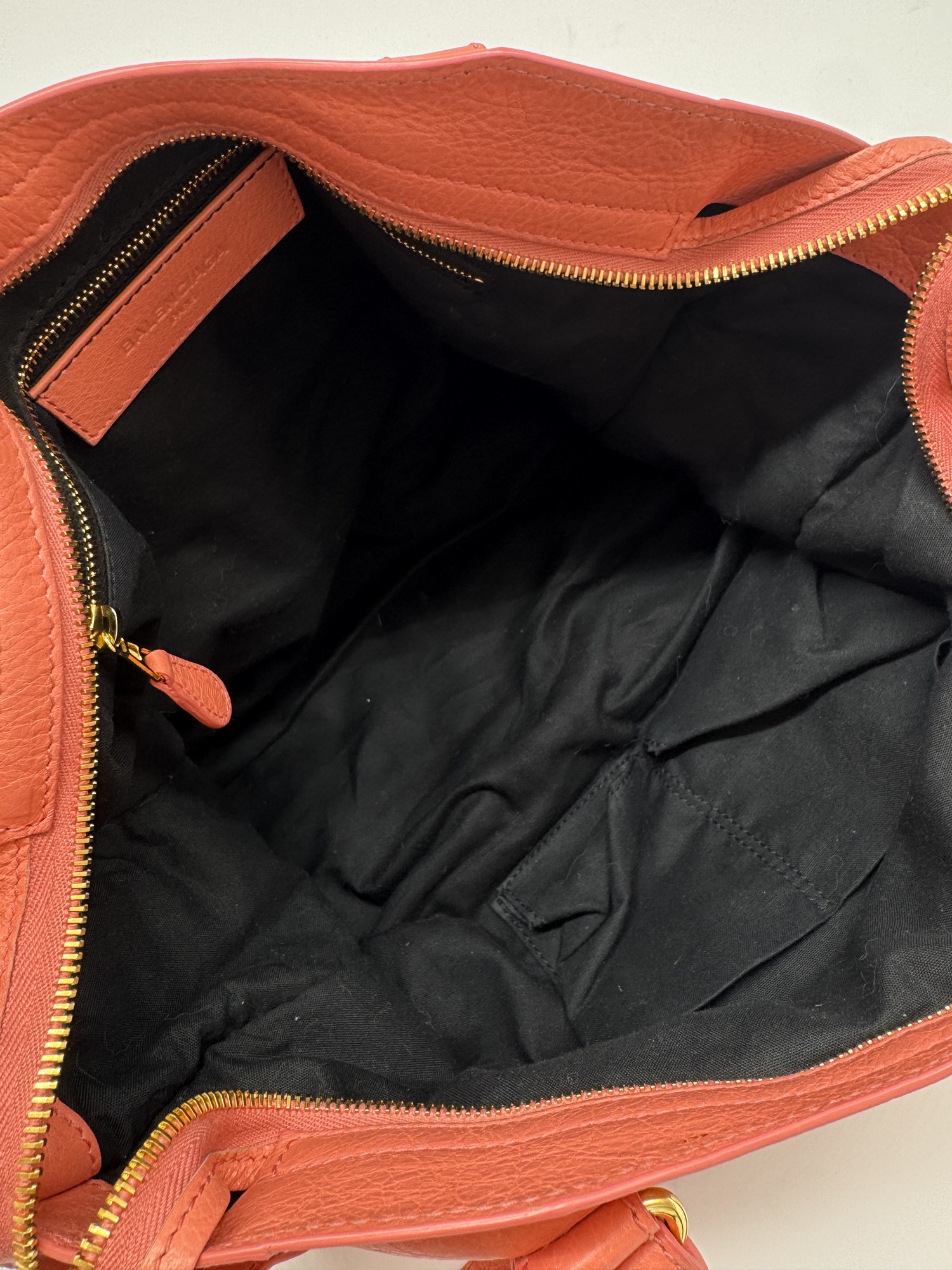 Balenciaga Lambskin Leather Giant 12 City Bag in Medium Pink Gold