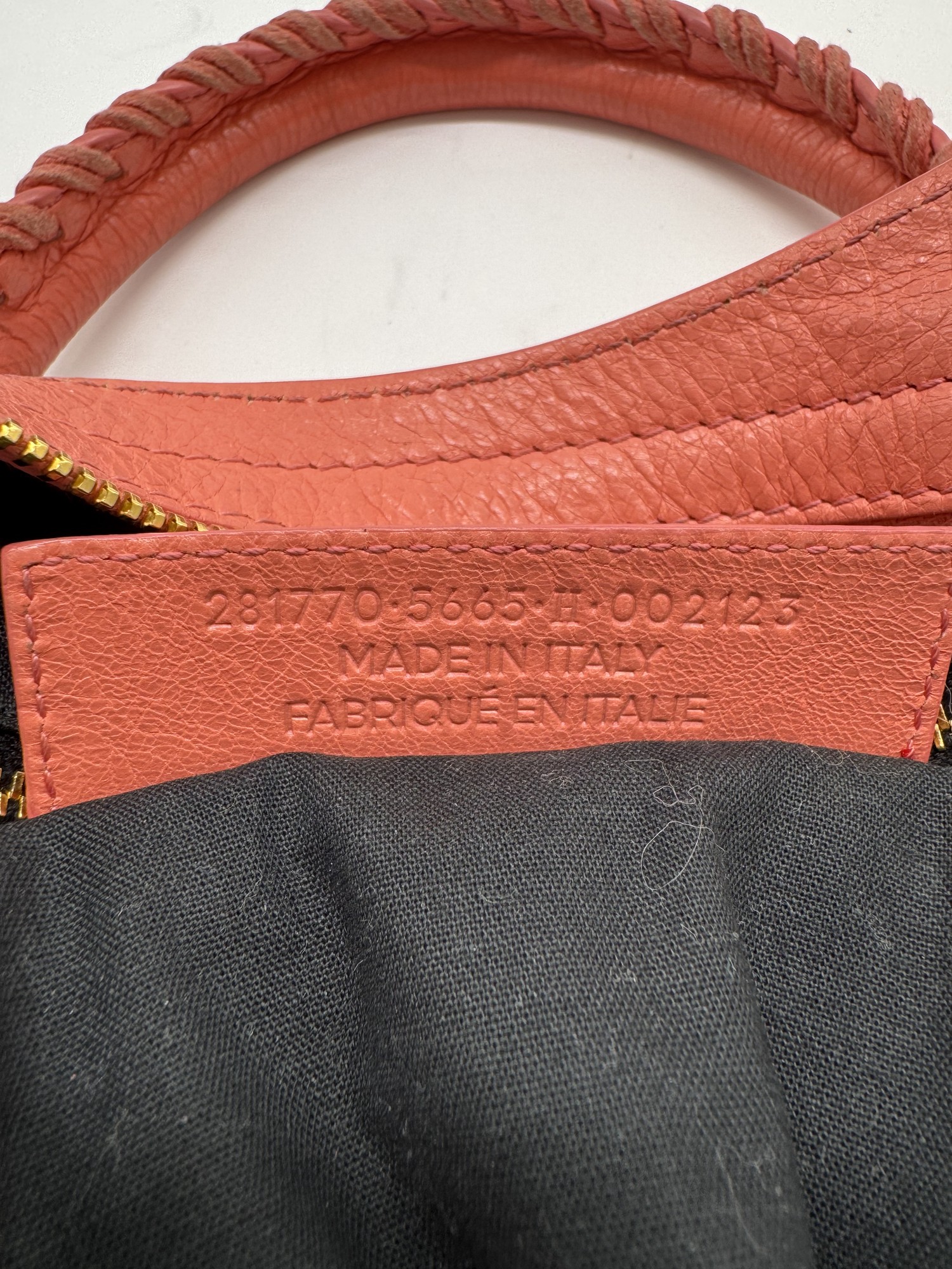 Balenciaga Lambskin Leather Giant 12 City Bag in Medium Pink Gold