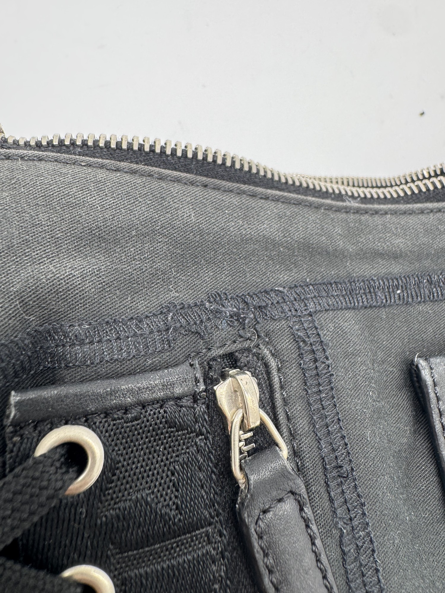 Dior Black Surf Lace-Up Bag by John Galliano 2004
