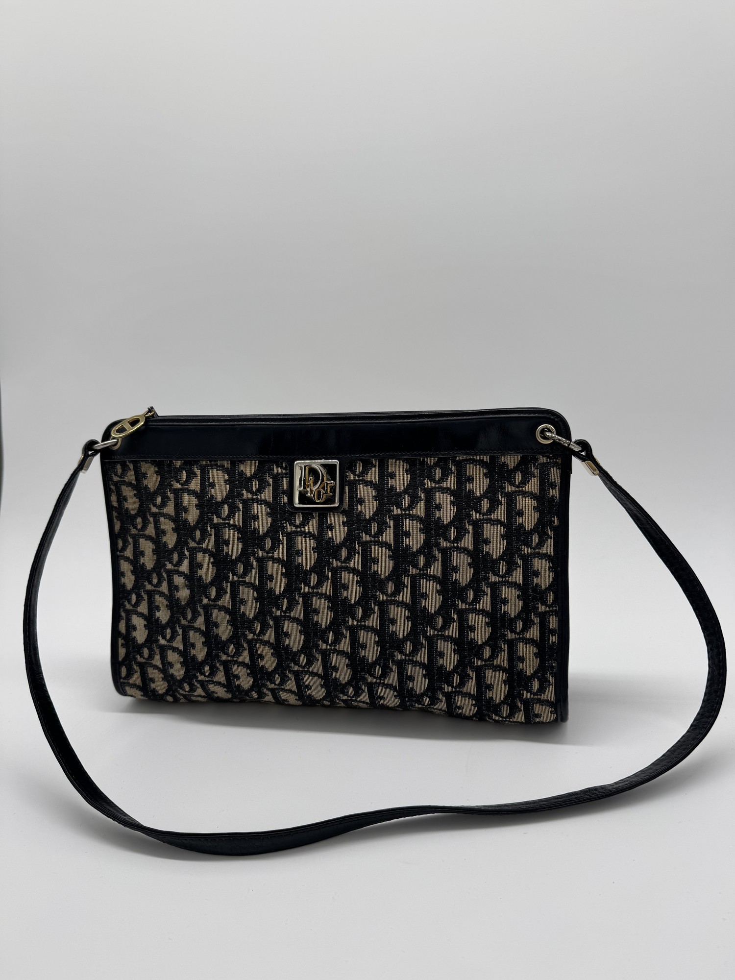 Christian Dior Oblique Canvas Shoulder Bag