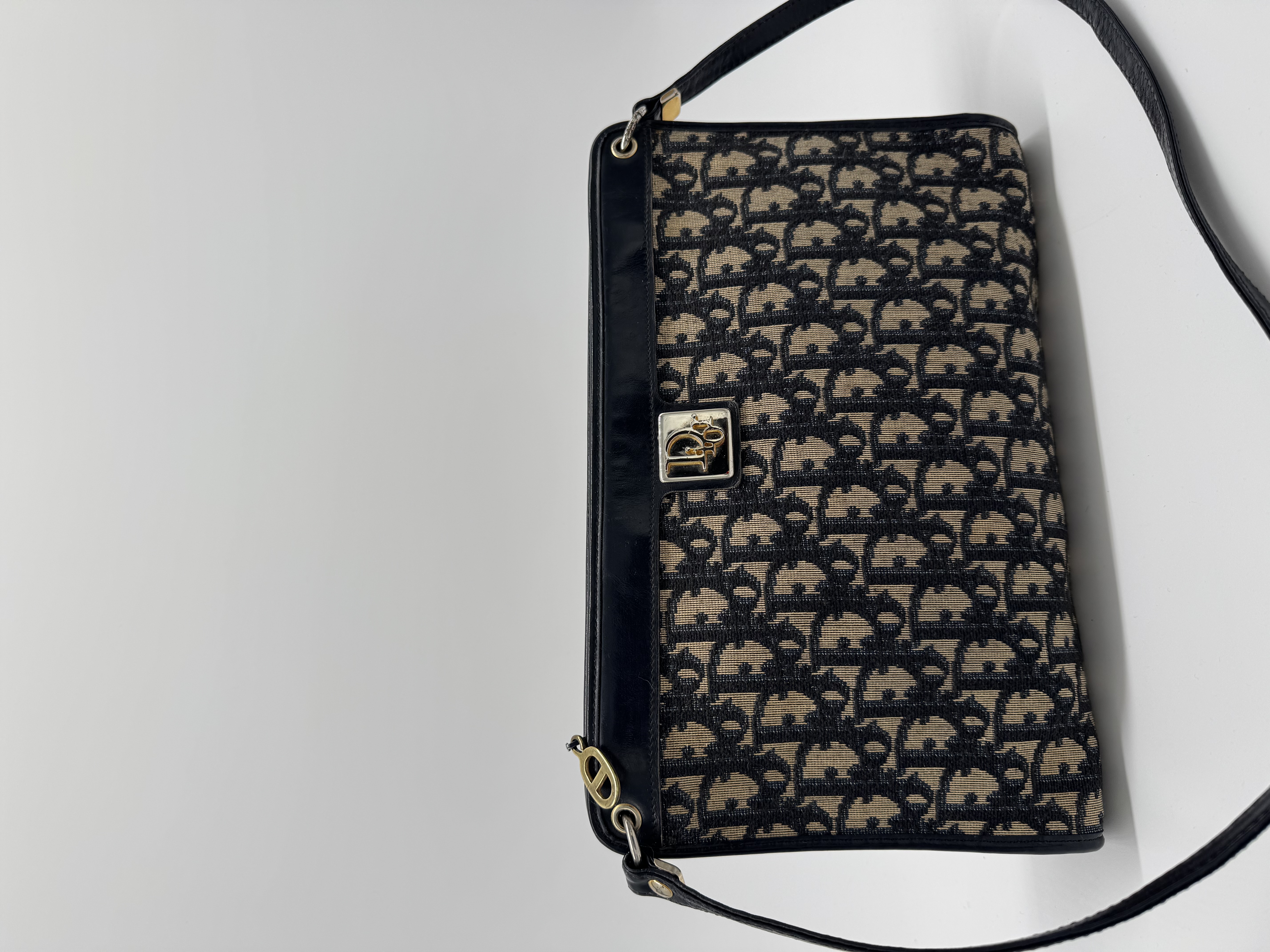 Christian Dior Oblique Canvas Shoulder Bag