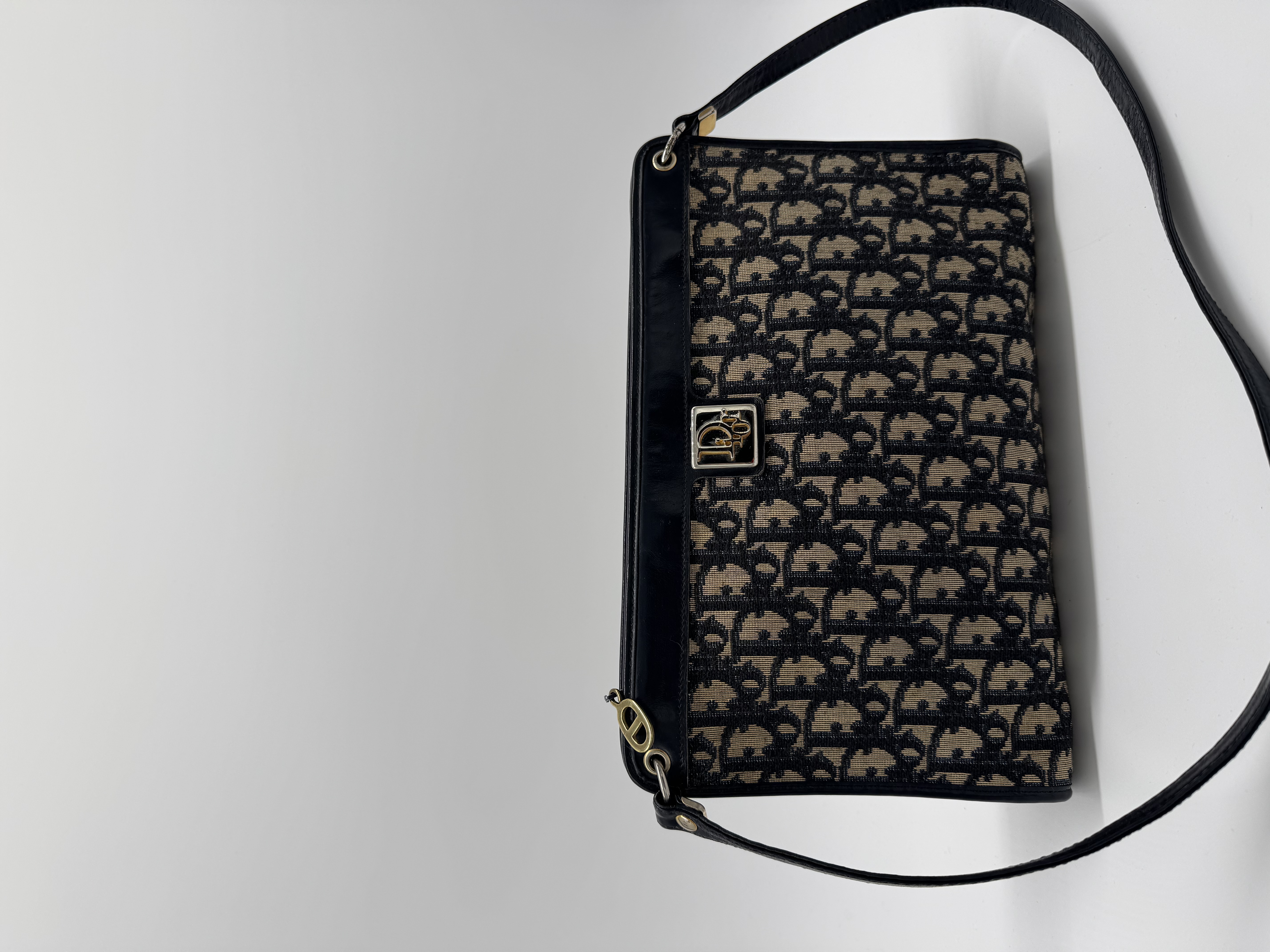 Christian Dior Oblique Canvas Shoulder Bag