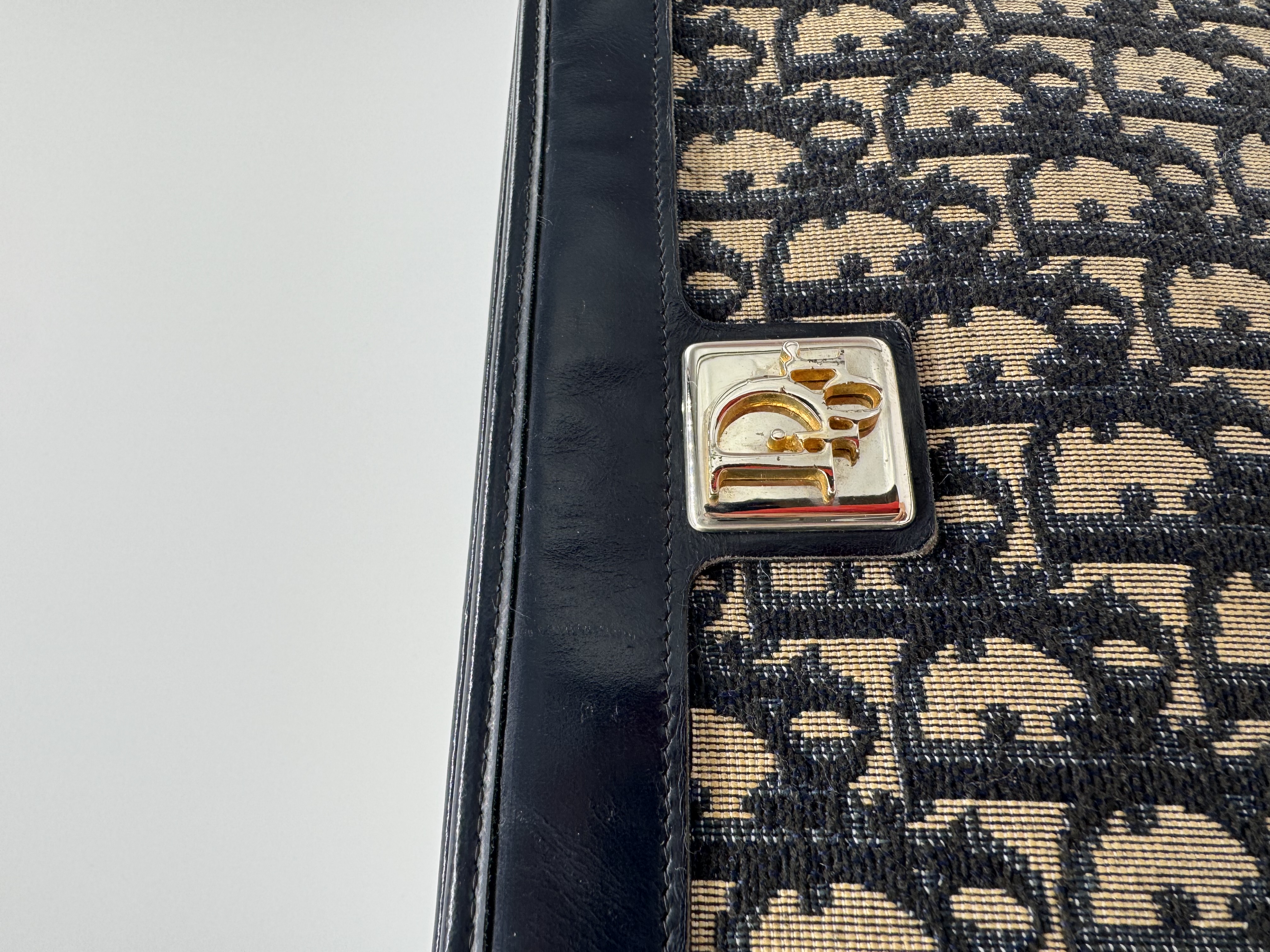 Christian Dior Oblique Canvas Shoulder Bag