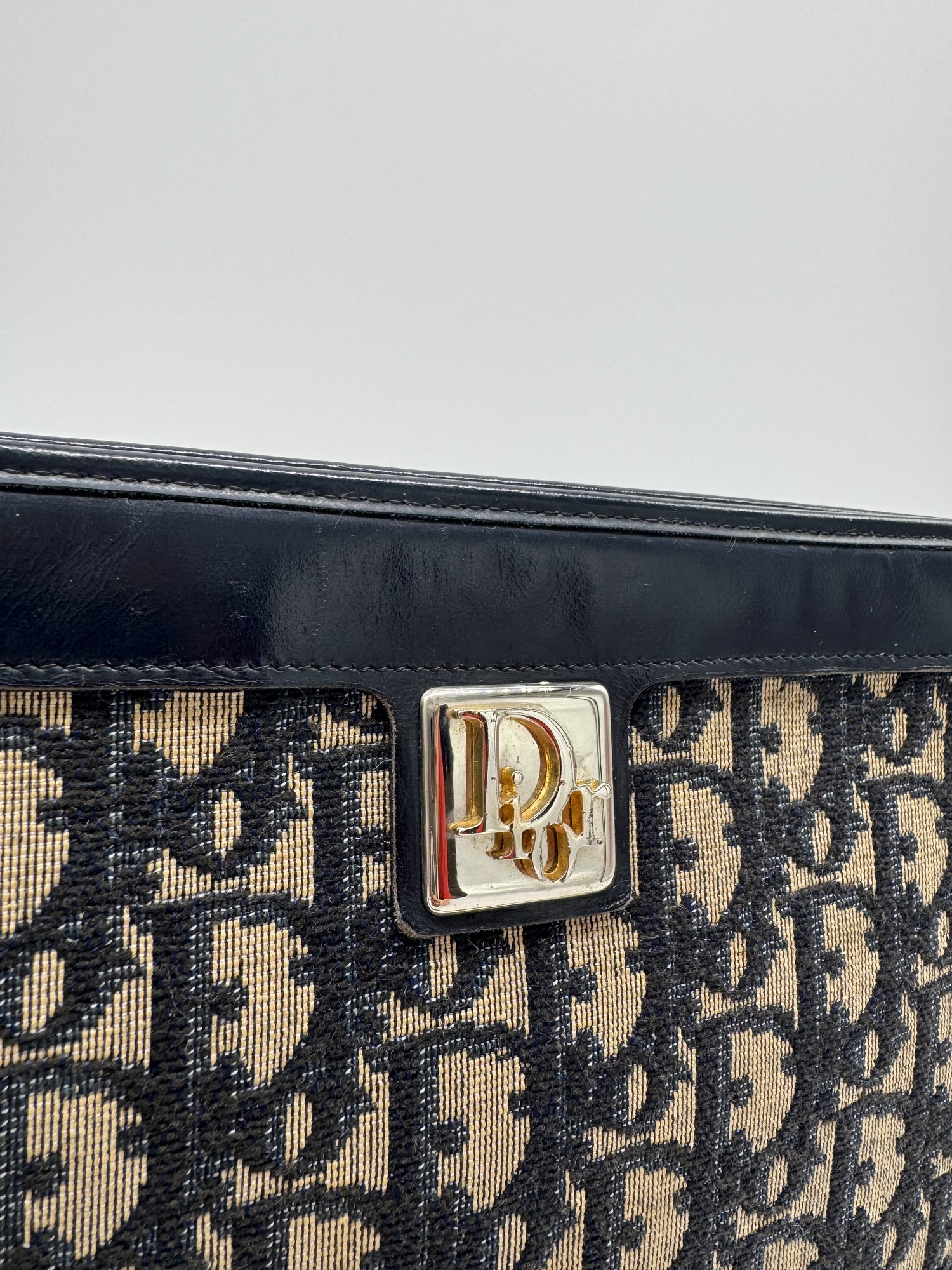 Christian Dior Oblique Canvas Shoulder Bag