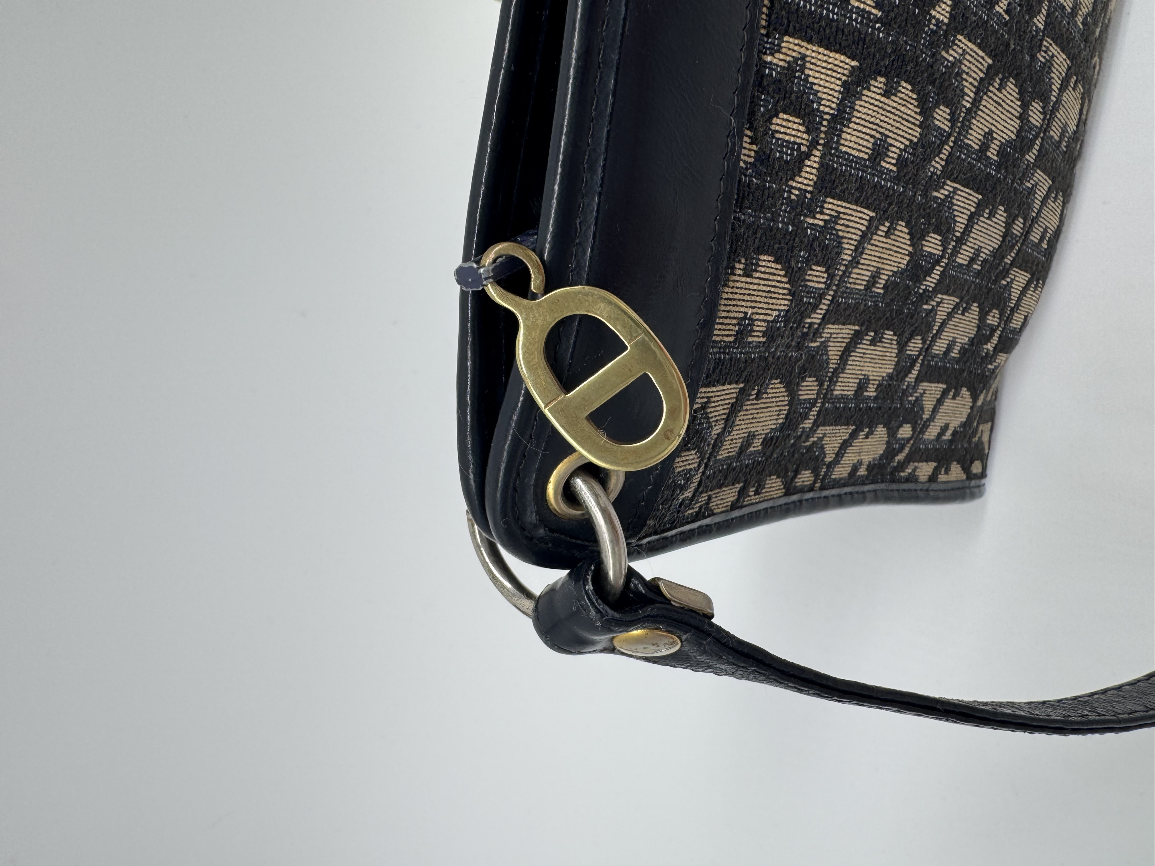 Christian Dior Oblique Canvas Shoulder Bag