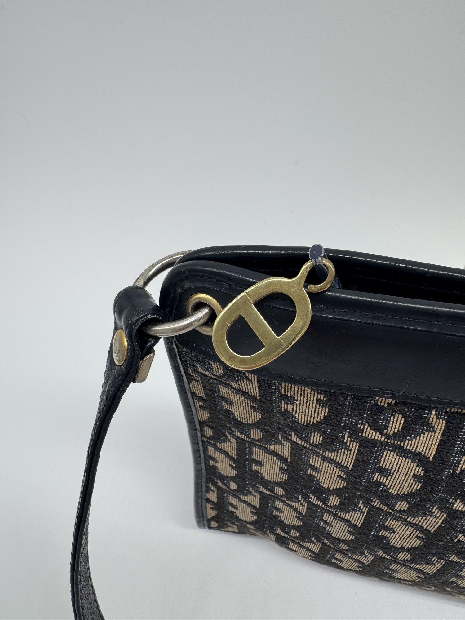 Christian Dior Oblique Canvas Shoulder Bag