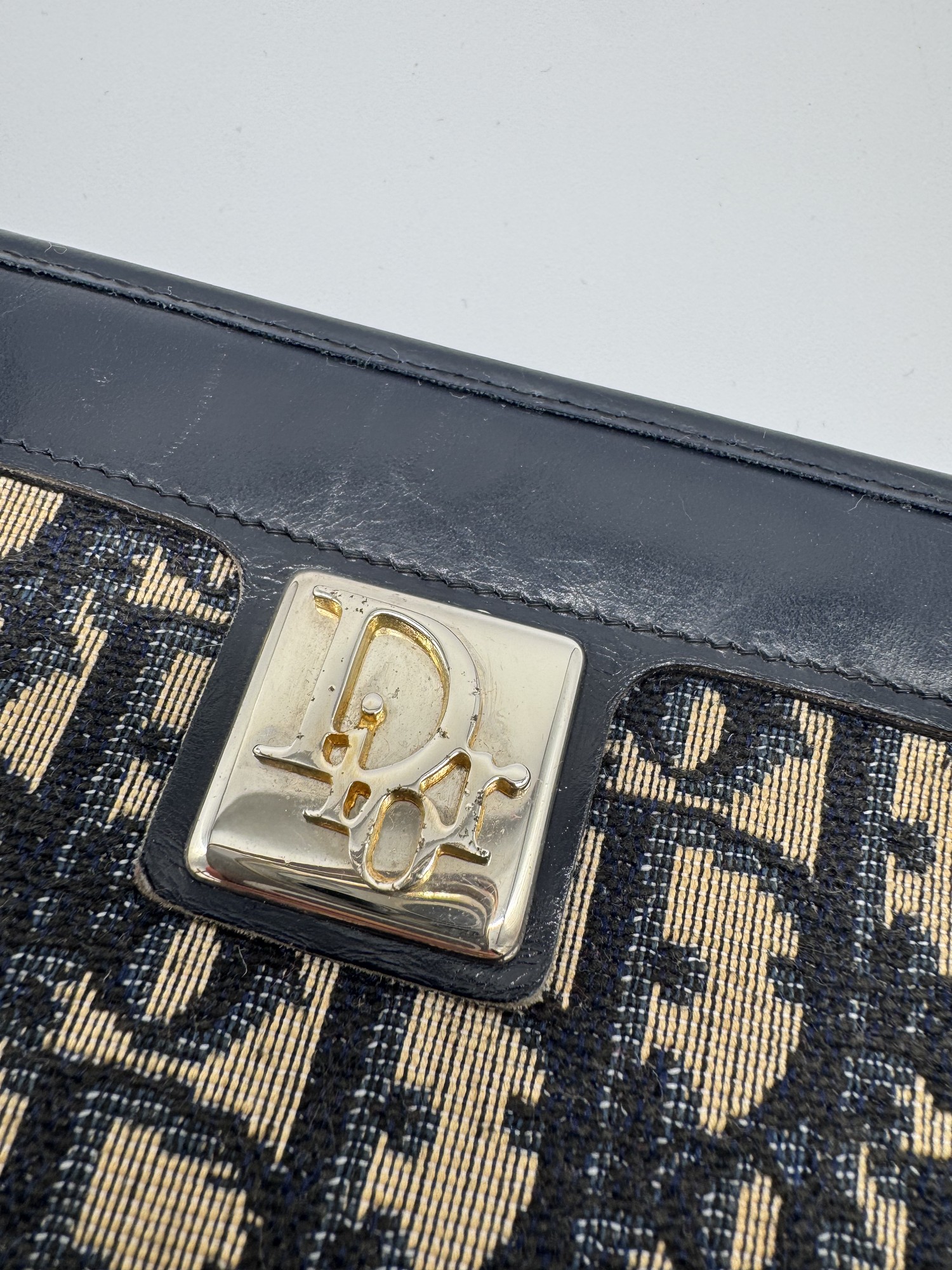 Christian Dior Oblique Canvas Shoulder Bag