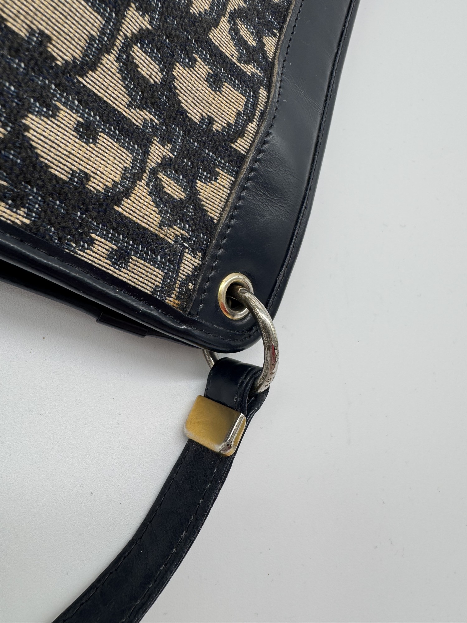 Christian Dior Oblique Canvas Shoulder Bag