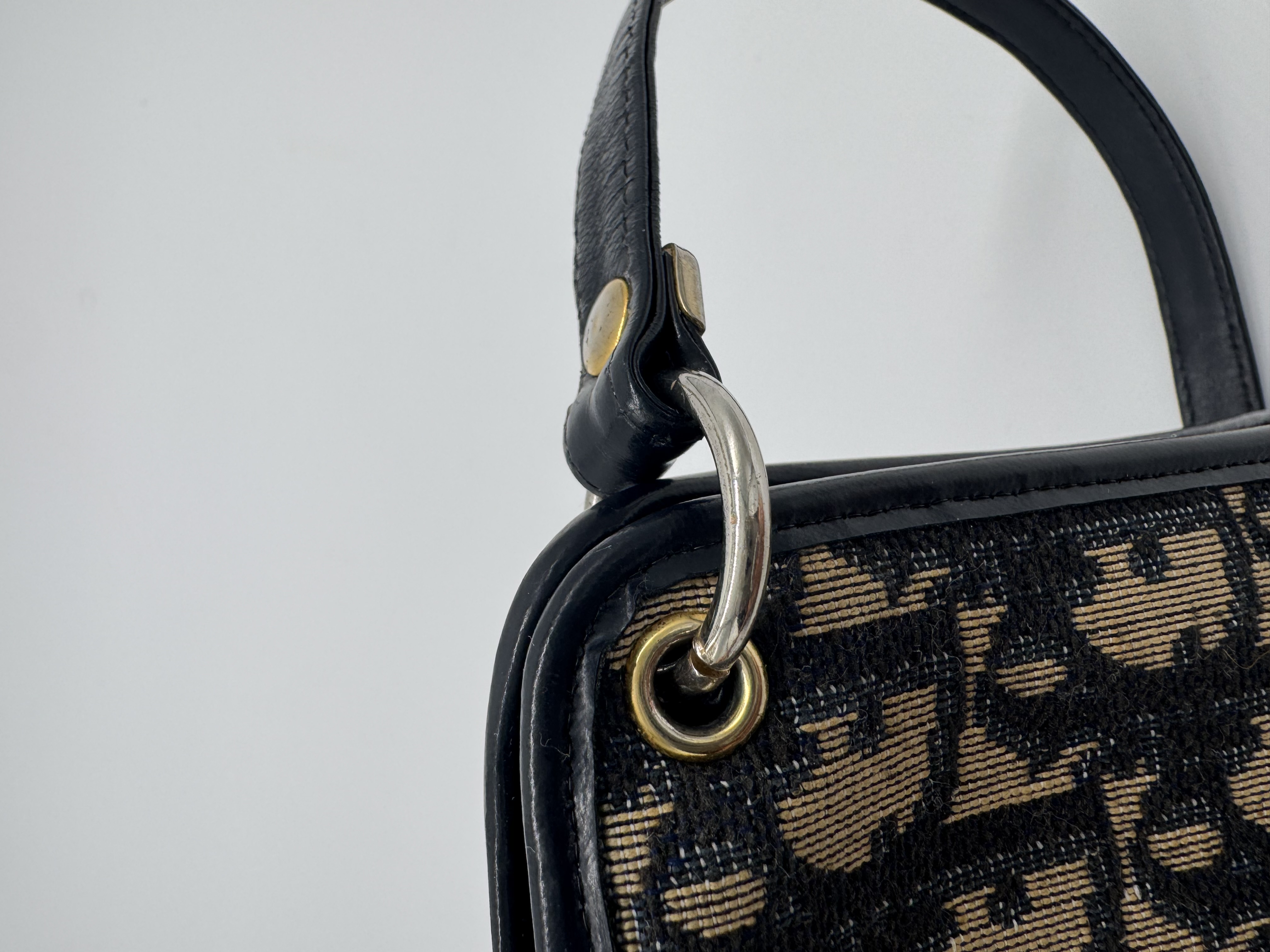 Christian Dior Oblique Canvas Shoulder Bag