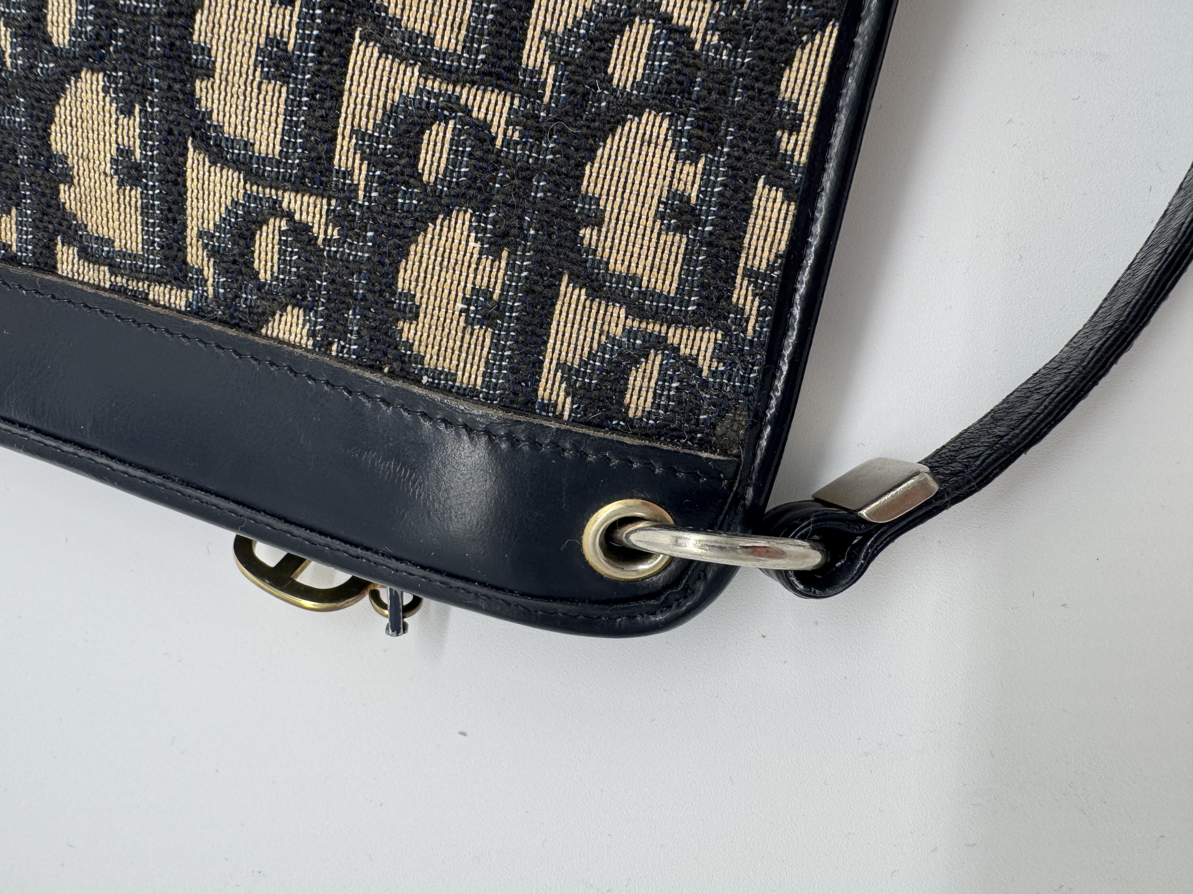 Christian Dior Oblique Canvas Shoulder Bag