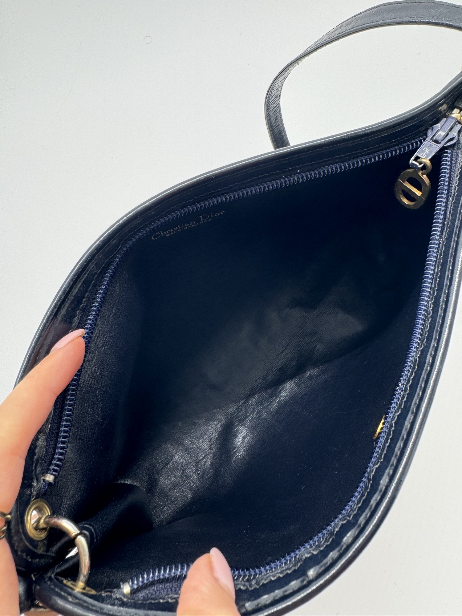Christian Dior Oblique Canvas Shoulder Bag