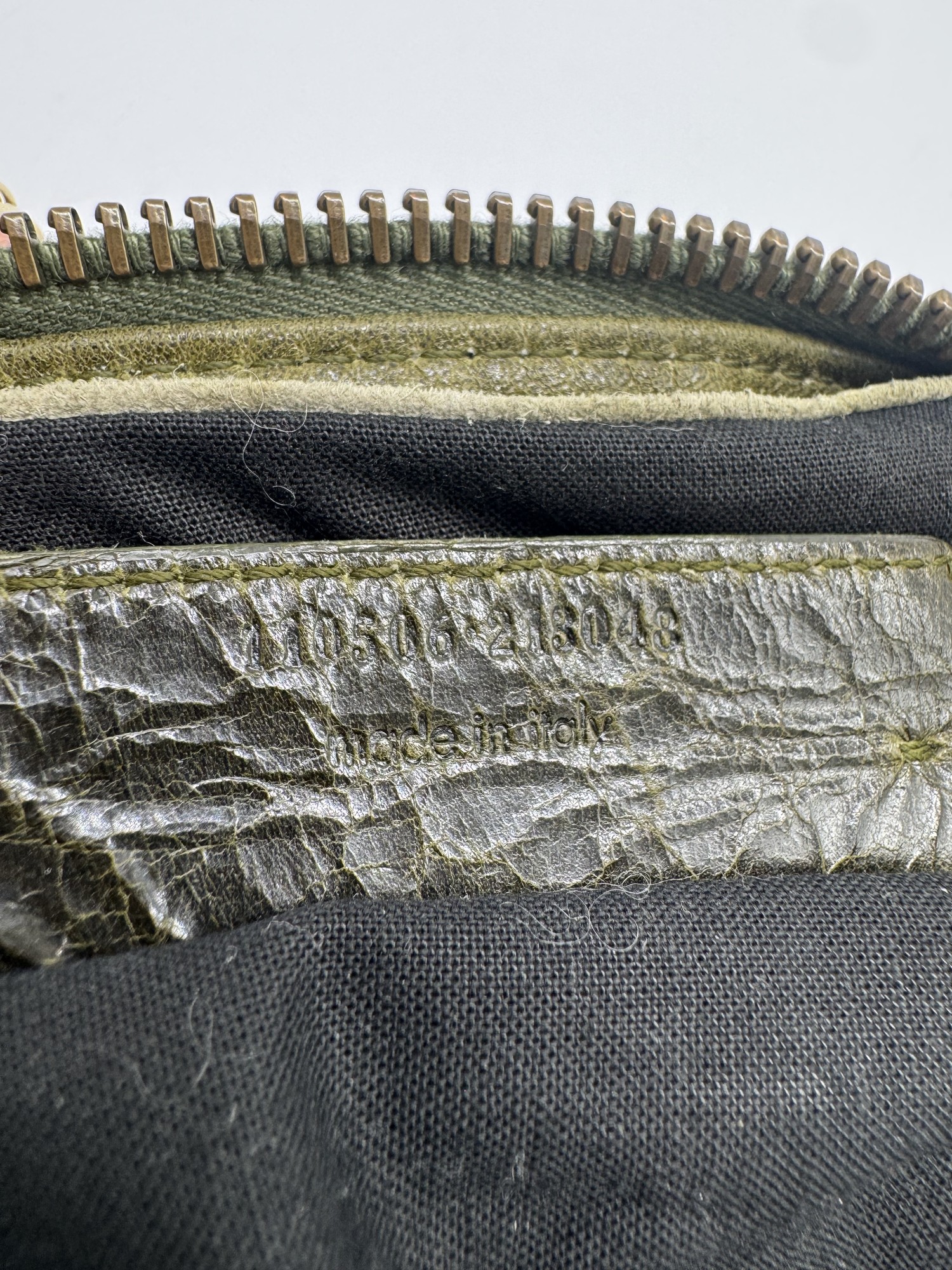 Balenciaga Classic Weekender Bag – Olive Green Leather