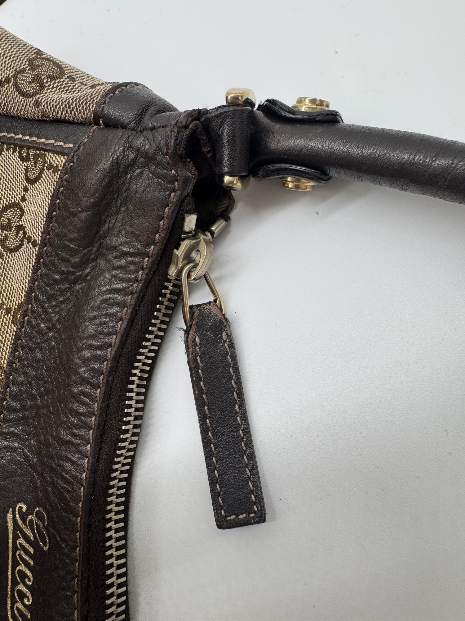 Gucci GG Canvas Abbey Brown Shoulder Bag