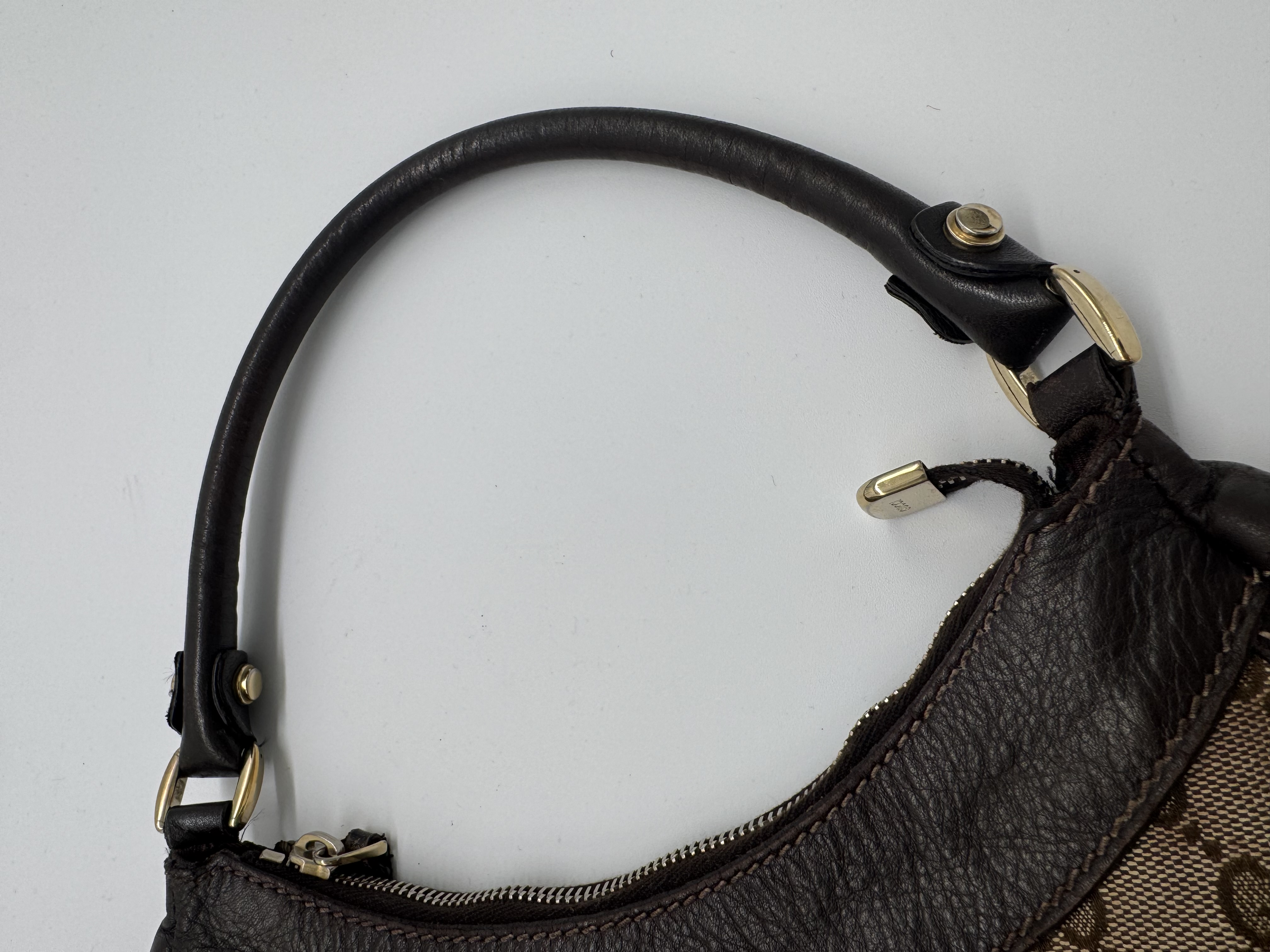 Gucci GG Canvas Abbey Brown Shoulder Bag