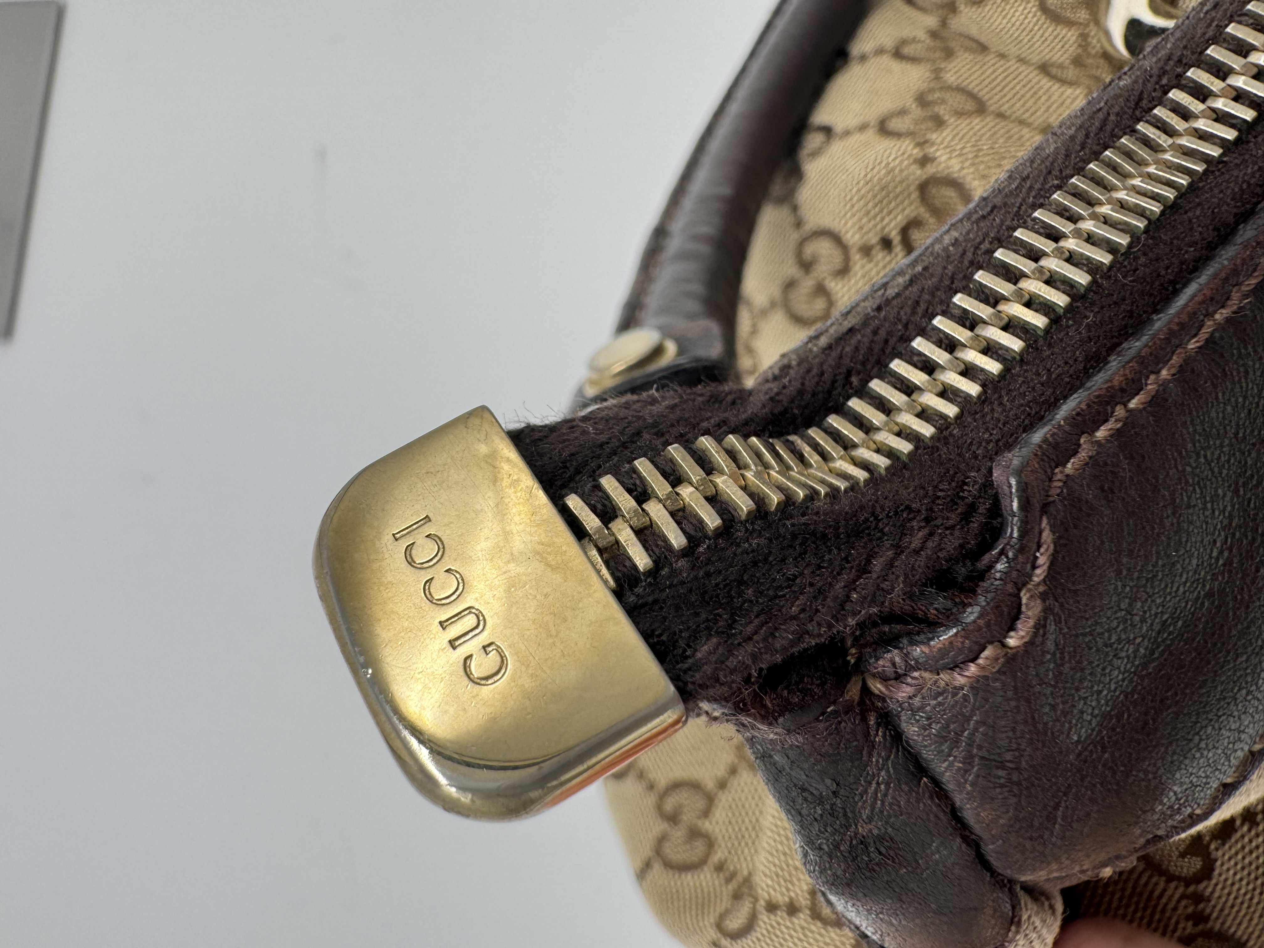 Gucci GG Canvas Abbey Brown Shoulder Bag