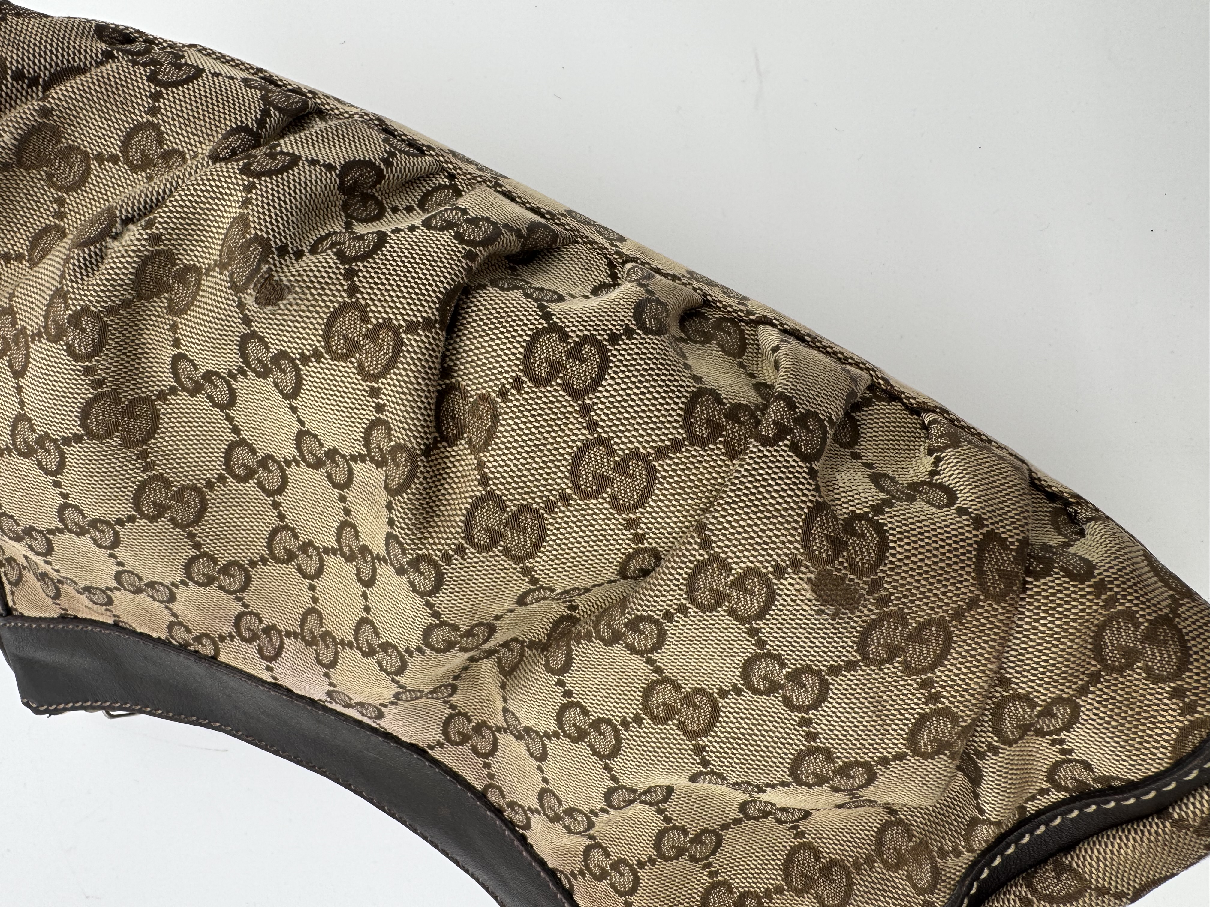 Gucci GG Canvas Abbey Brown Shoulder Bag