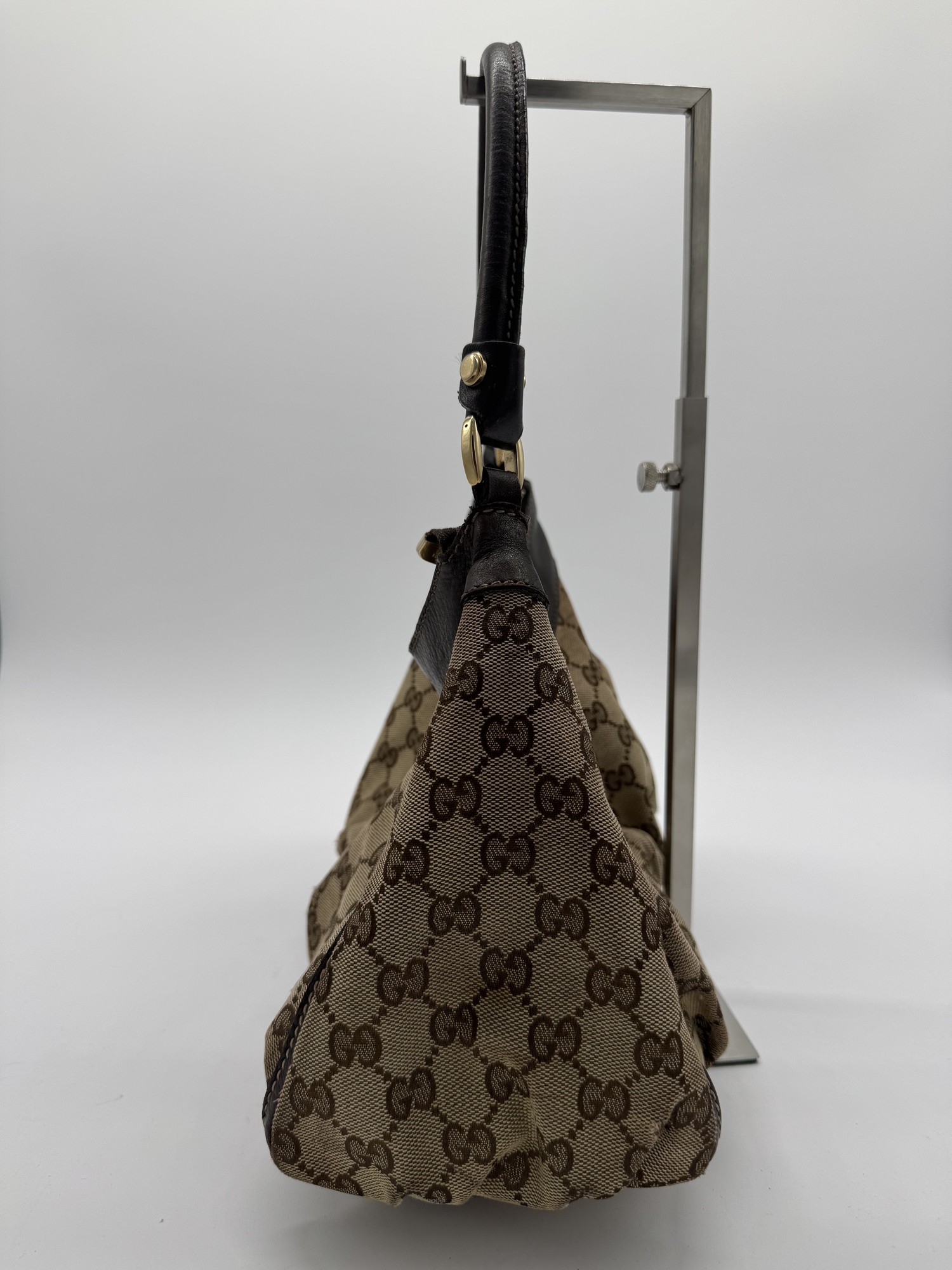 Gucci GG Canvas Abbey Brown Shoulder Bag