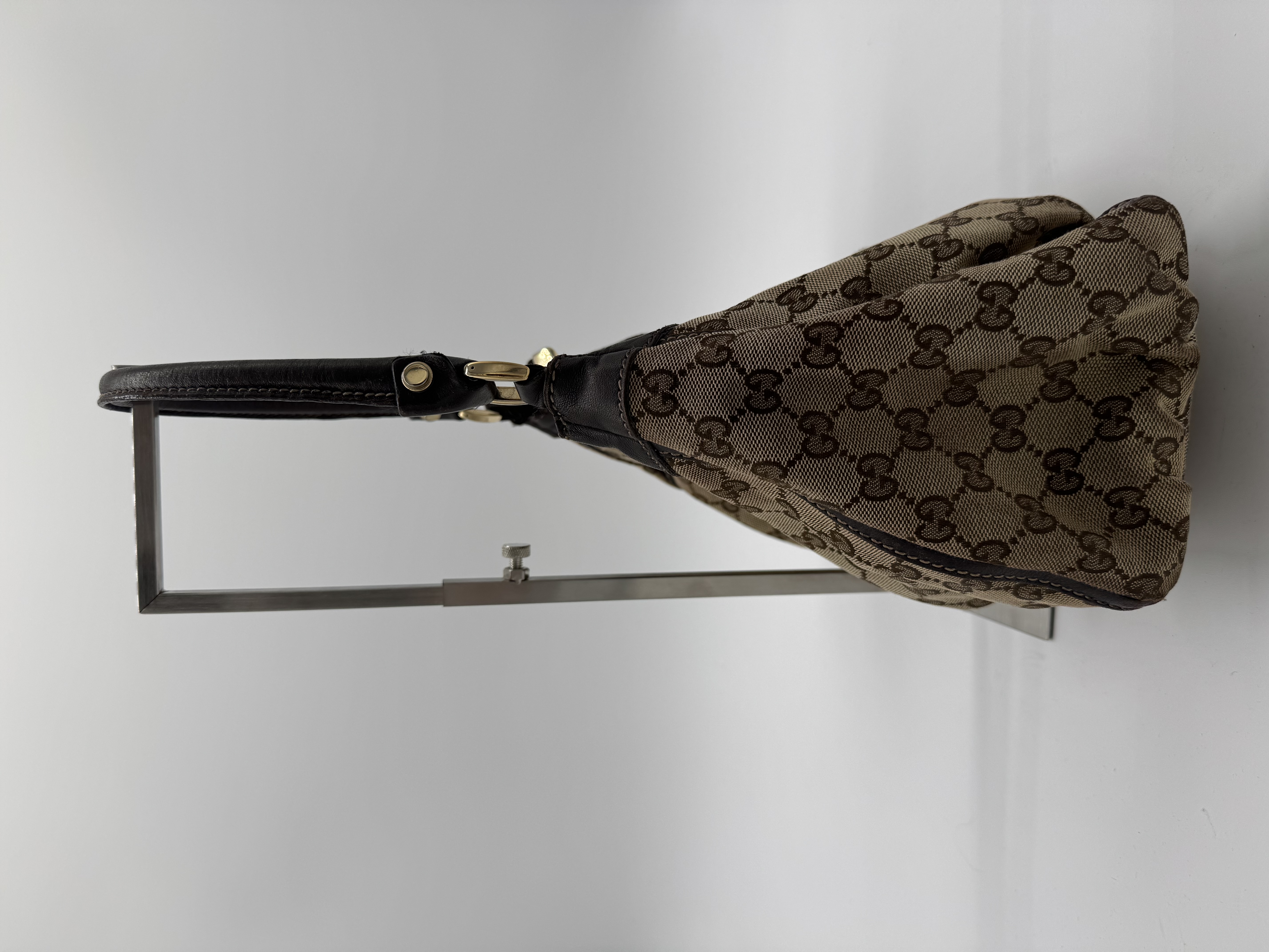 Gucci GG Canvas Abbey Brown Shoulder Bag