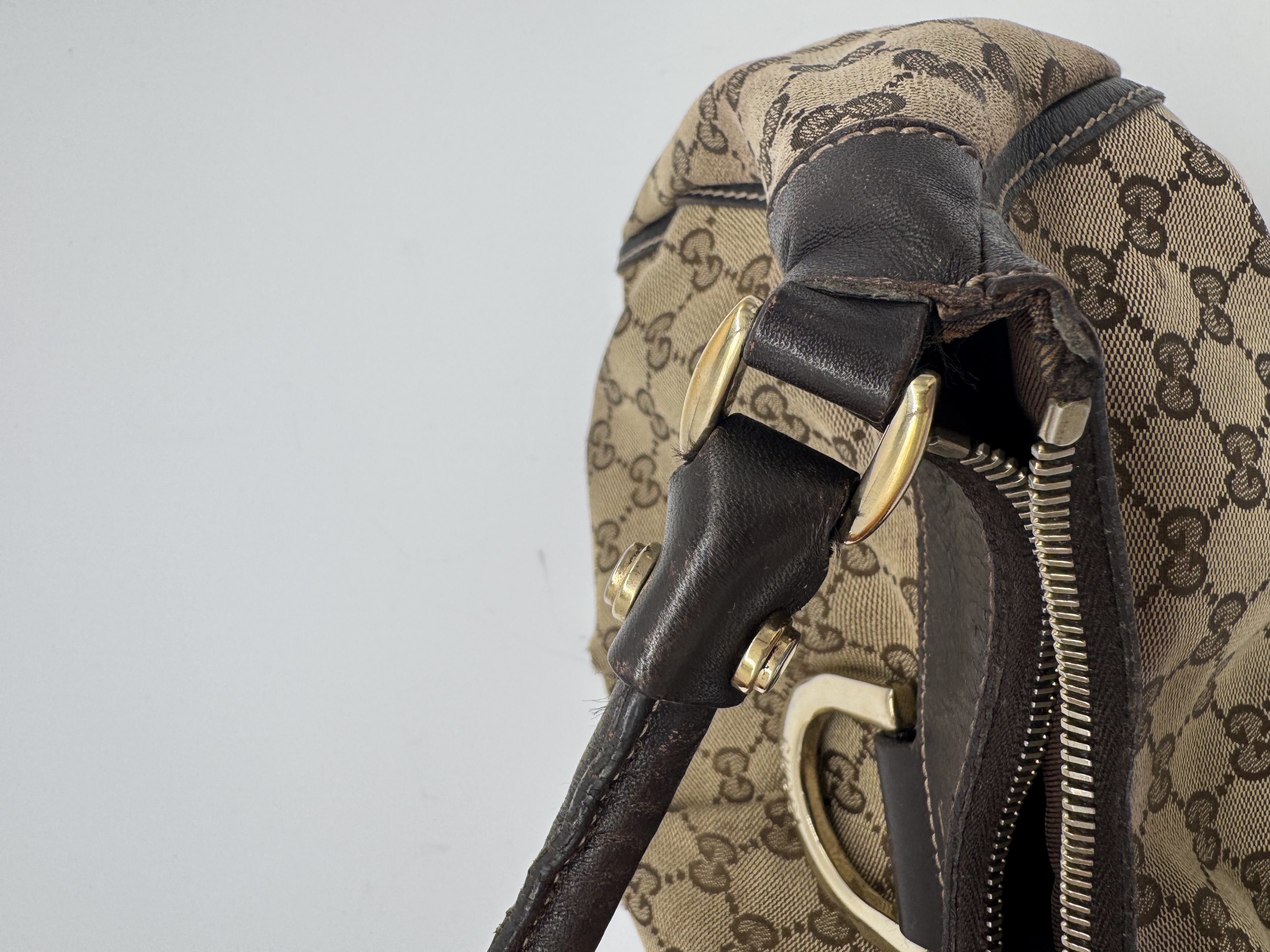 Gucci GG Canvas Abbey Brown Shoulder Bag
