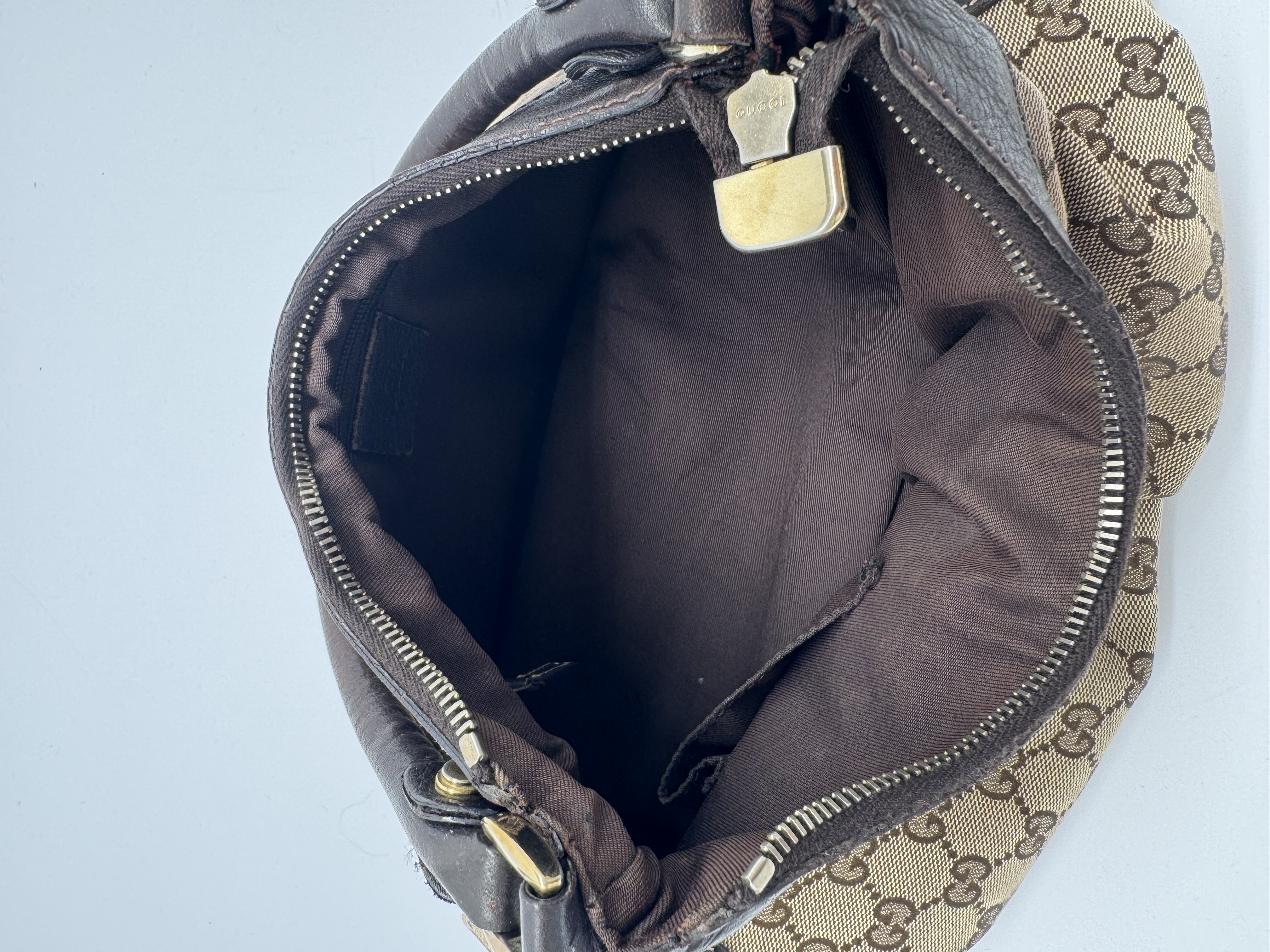 Gucci GG Canvas Abbey Brown Shoulder Bag