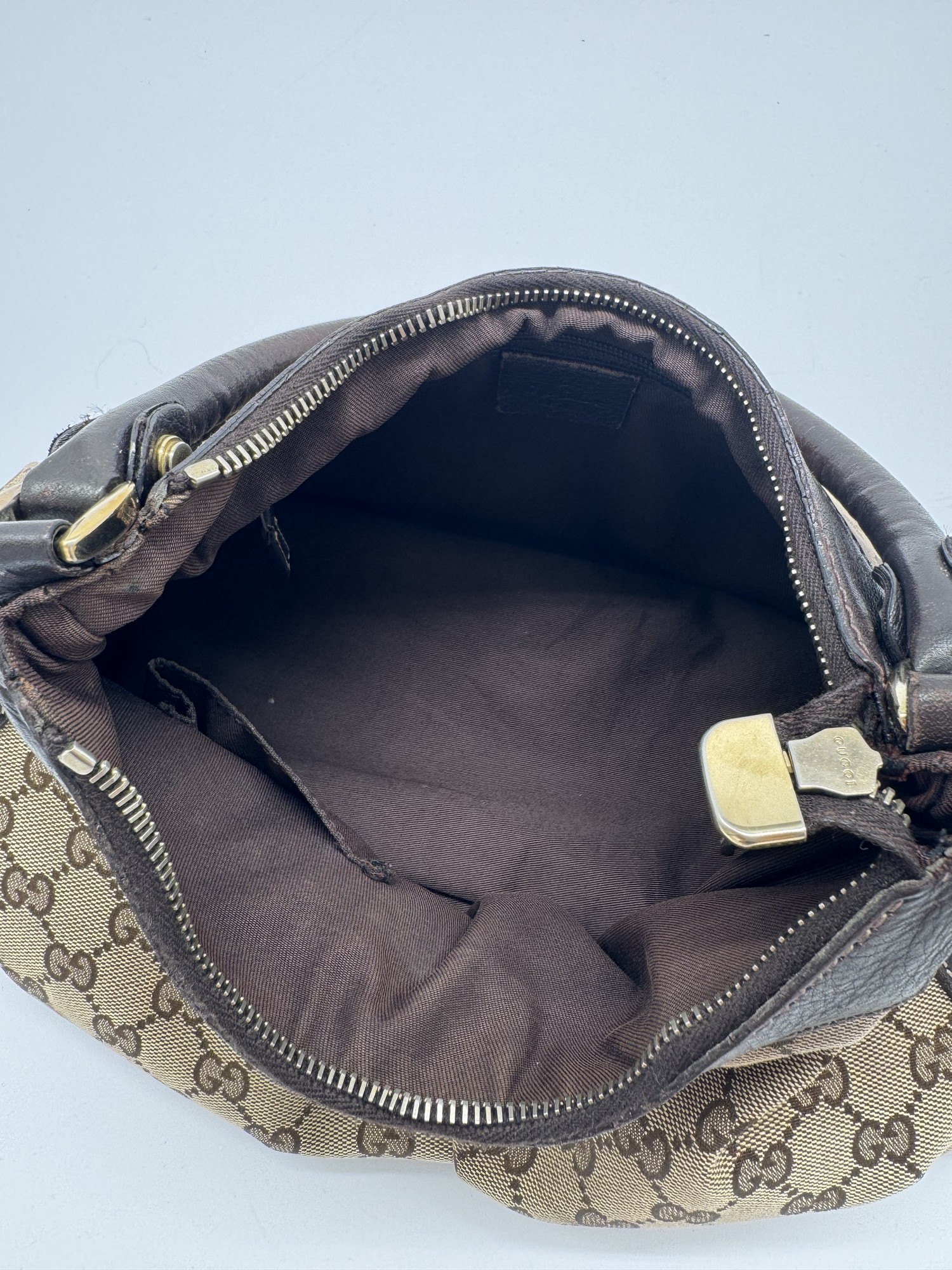 Gucci GG Canvas Abbey Brown Shoulder Bag